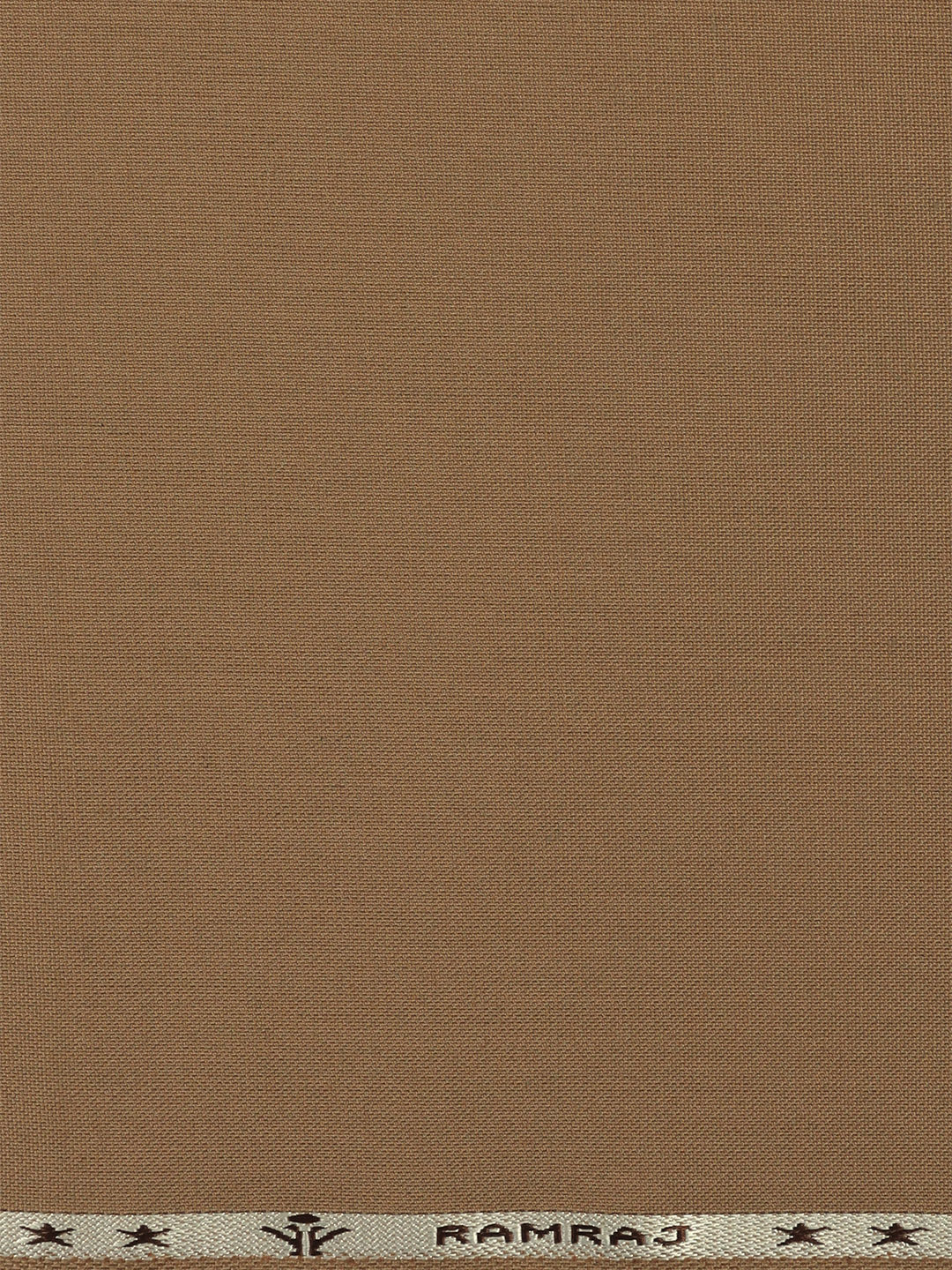Poly Viscose Light Brown Plain Suiting Fabric Sapphire Cuf