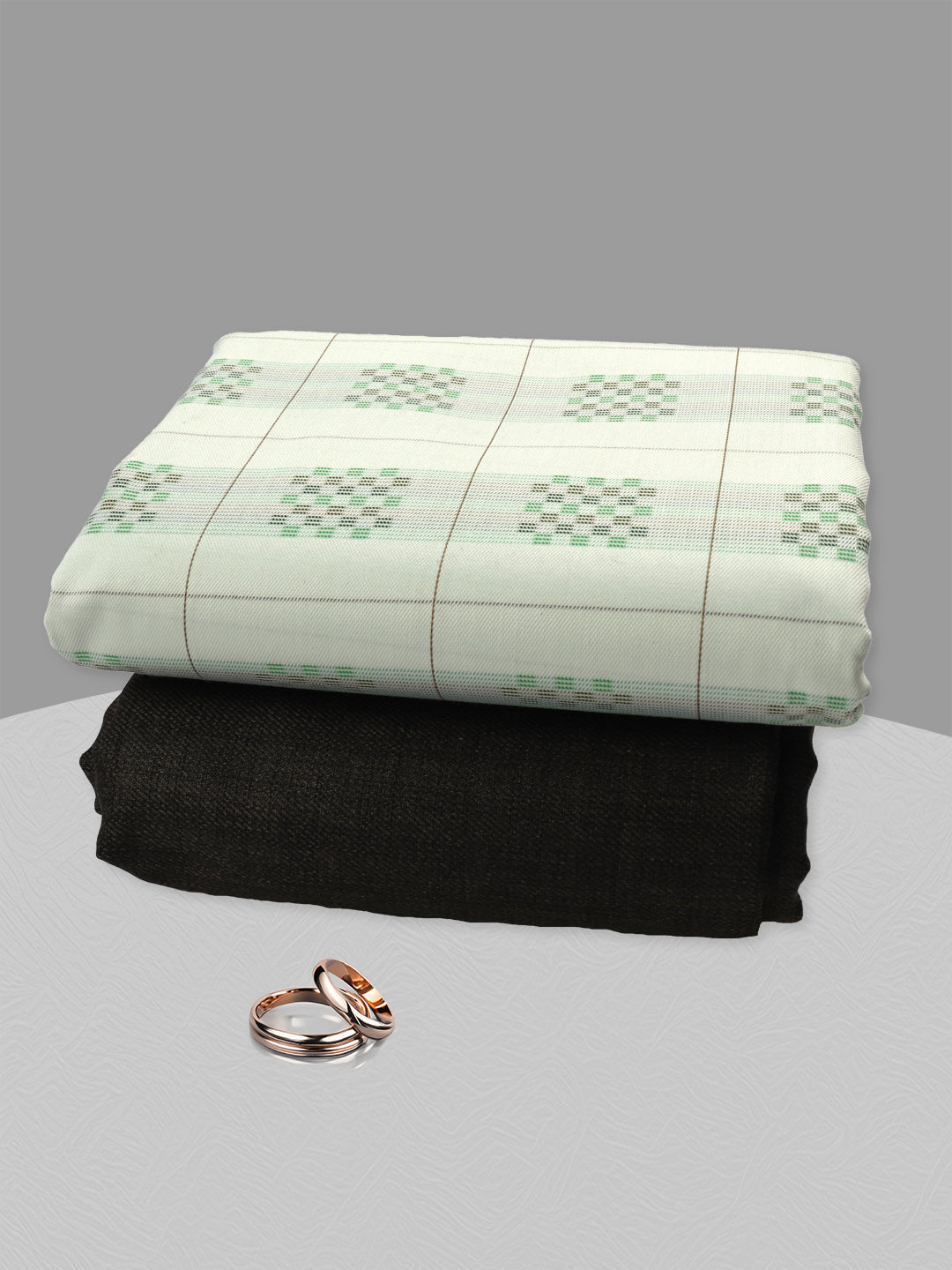 Men Cotton Checked Shirting & Suiting Gift Box SS187