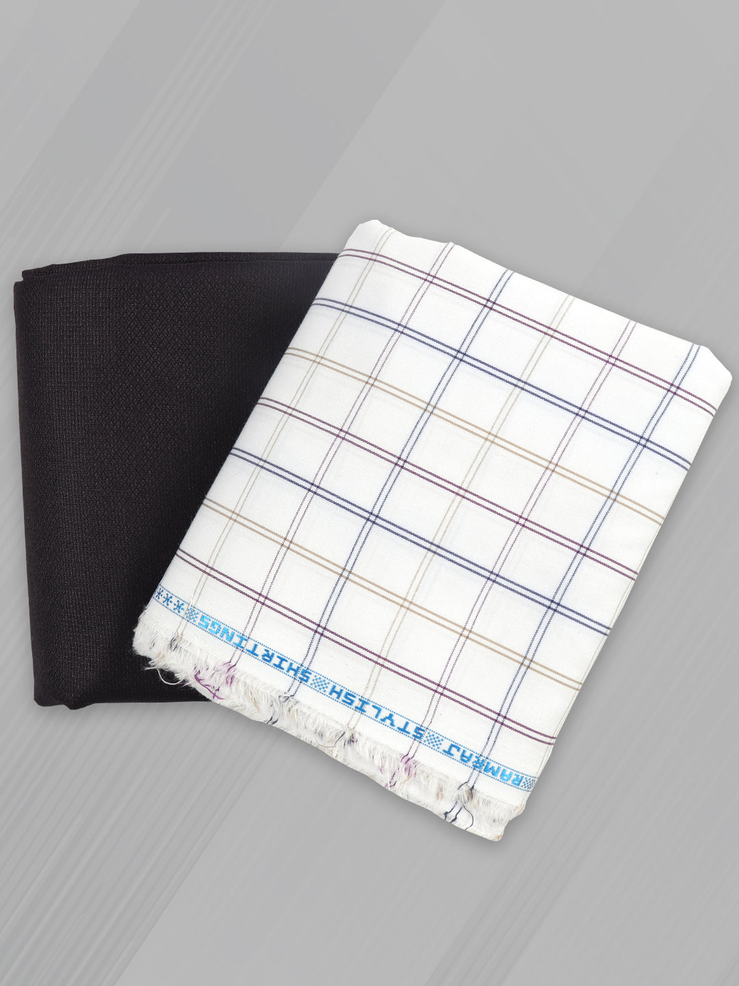 Cotton Blend Checked Shirting & Suiting Gift Box SS236