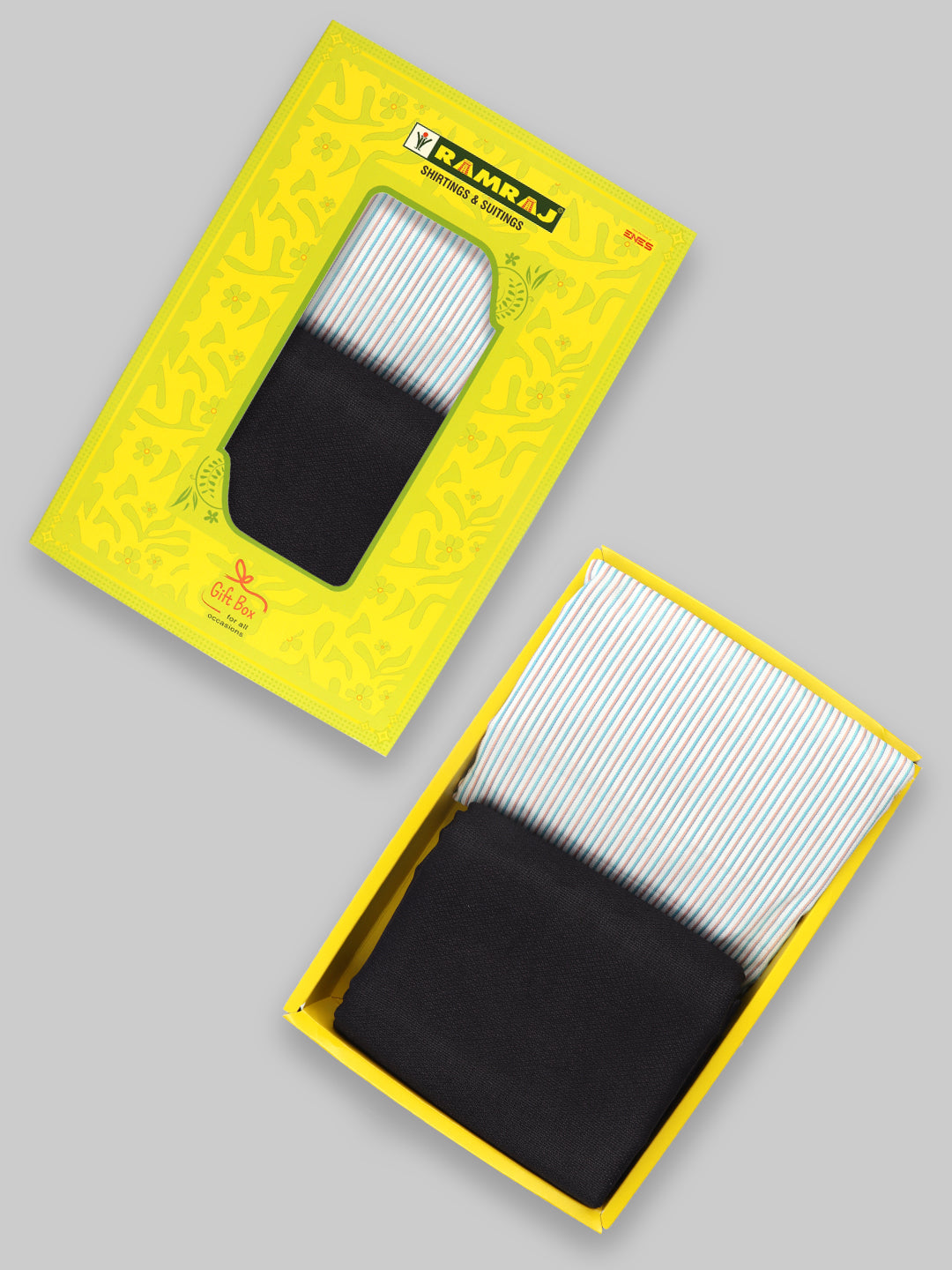 Cotton Blend Striped Shirting & Suiting Gift Box SS243