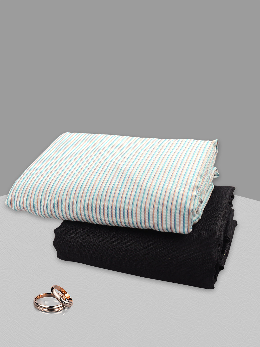 Cotton Blend Striped Shirting & Suiting Gift Box SS243