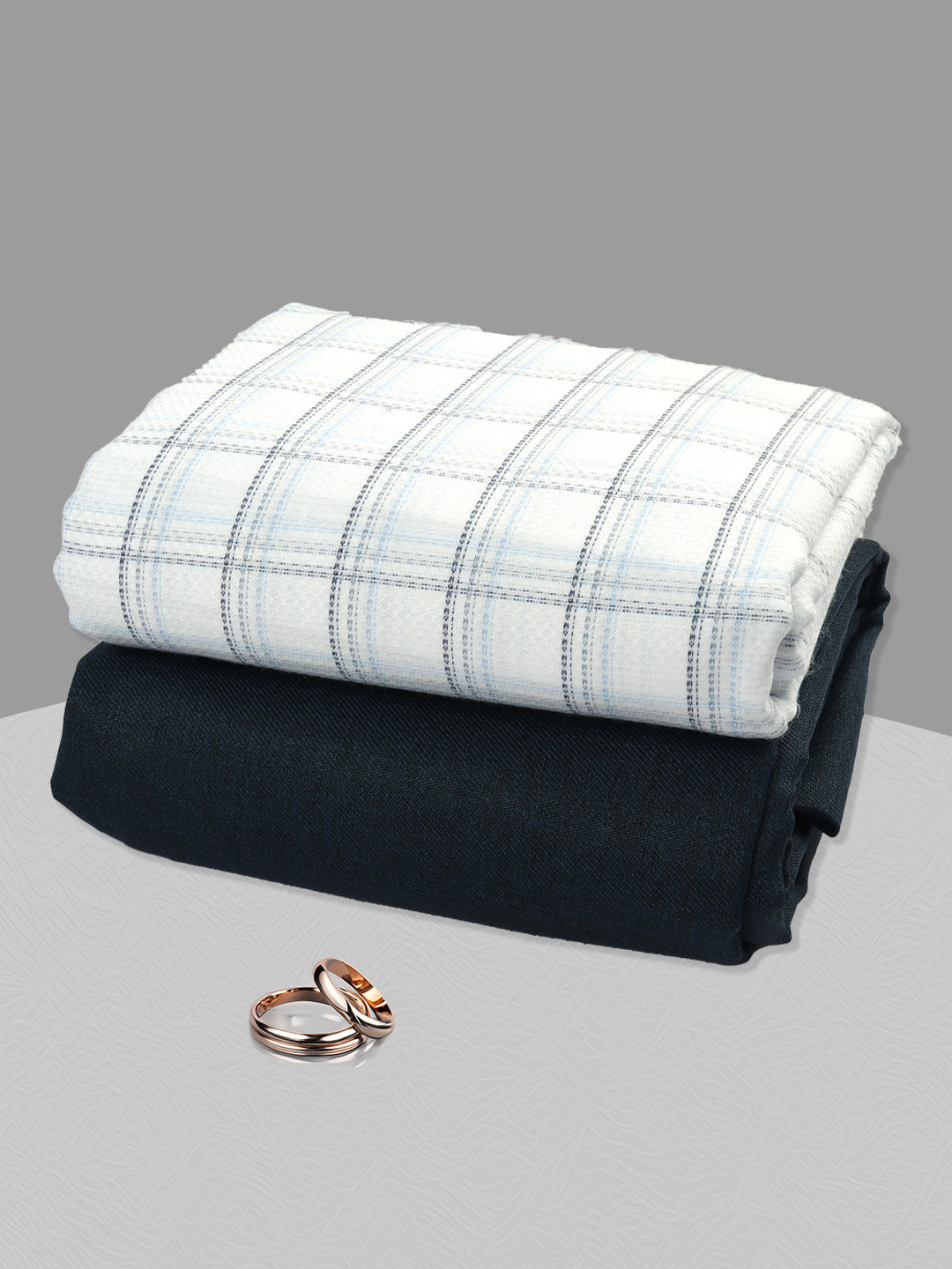 Men Cotton Checked Shirting & Suiting Gift Box SS195