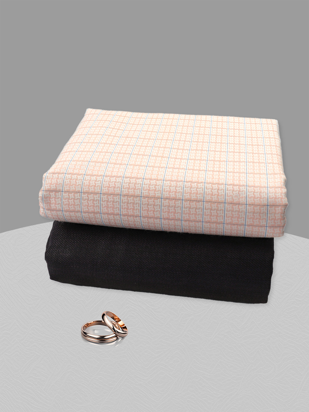Men Cotton Checked Shirting & Suiting Gift Box SS184