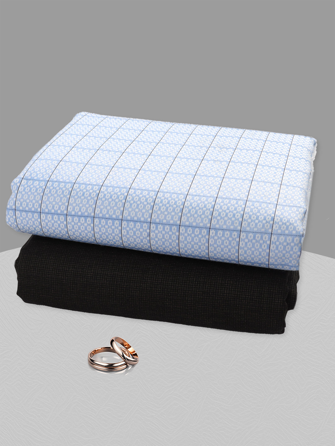 Men Cotton Checked Shirting & Suiting Gift Box SS205