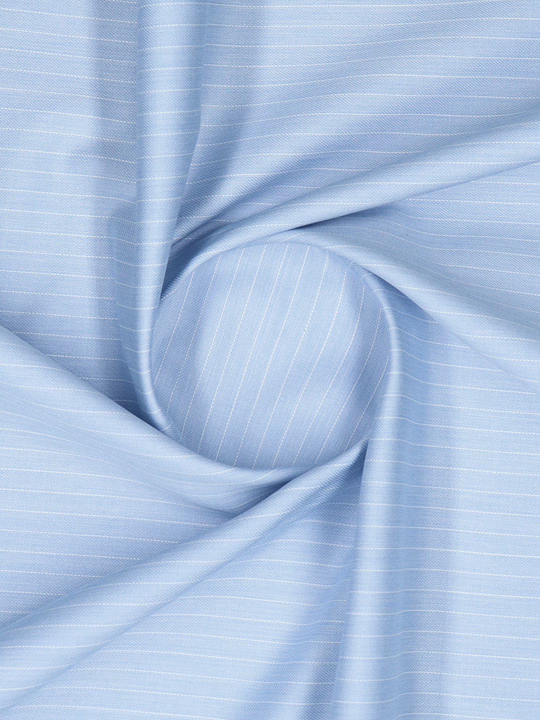 Men Giza Cotton Blend Striped Blue Shirt Fabric Jackpot