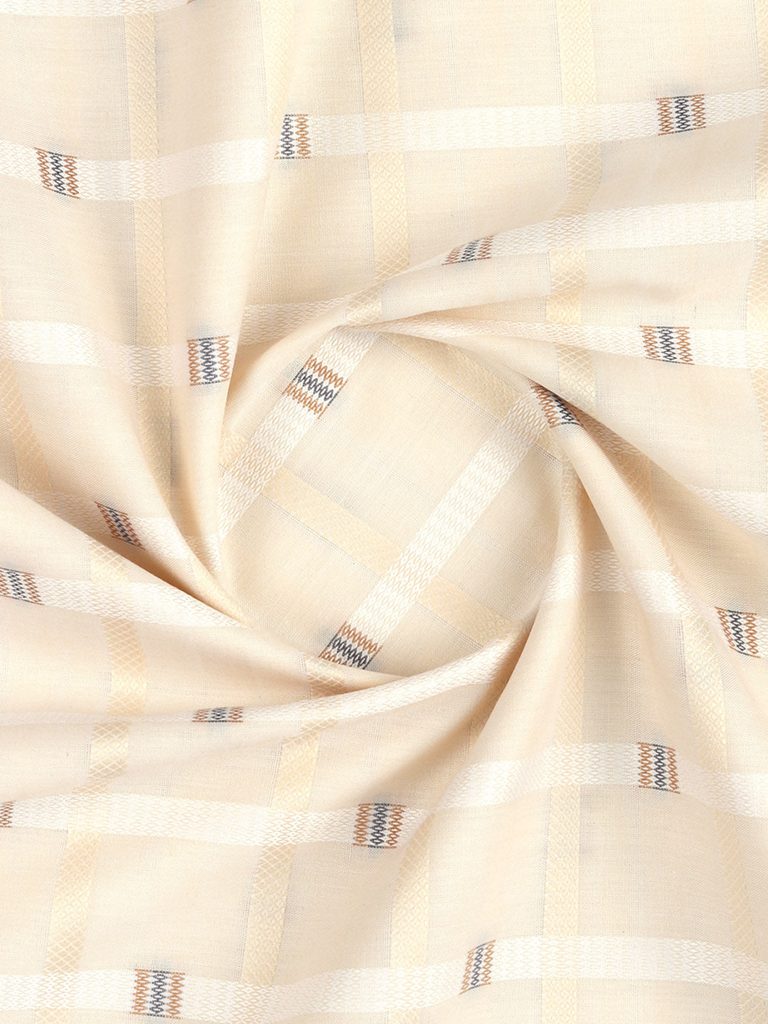 Men 100% Giza Cotton Checked Sandal Shirt Fabric Giza Crown