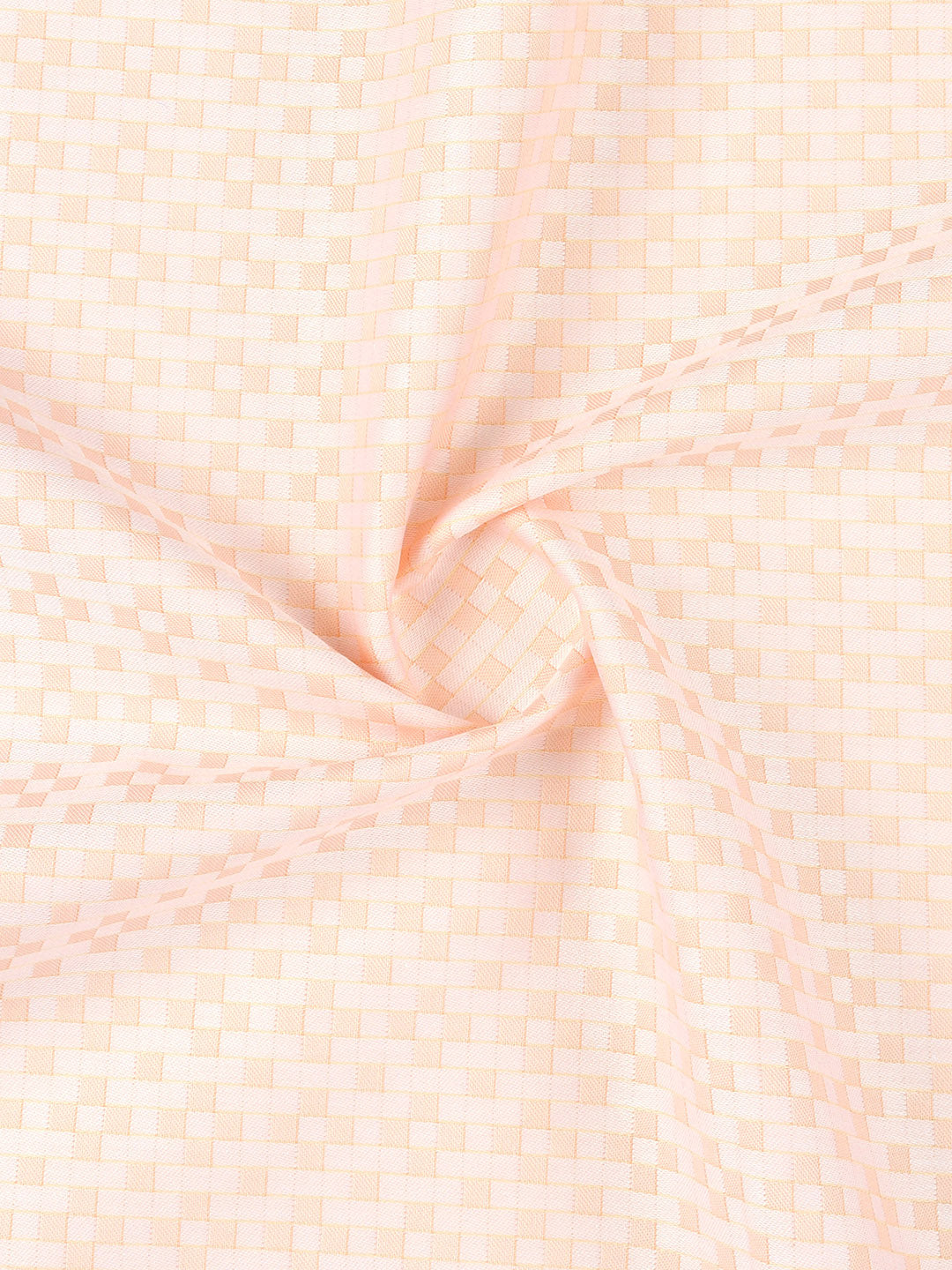 100% Giza Cotton Self Design Peach Shirt Fabric Casino Grand