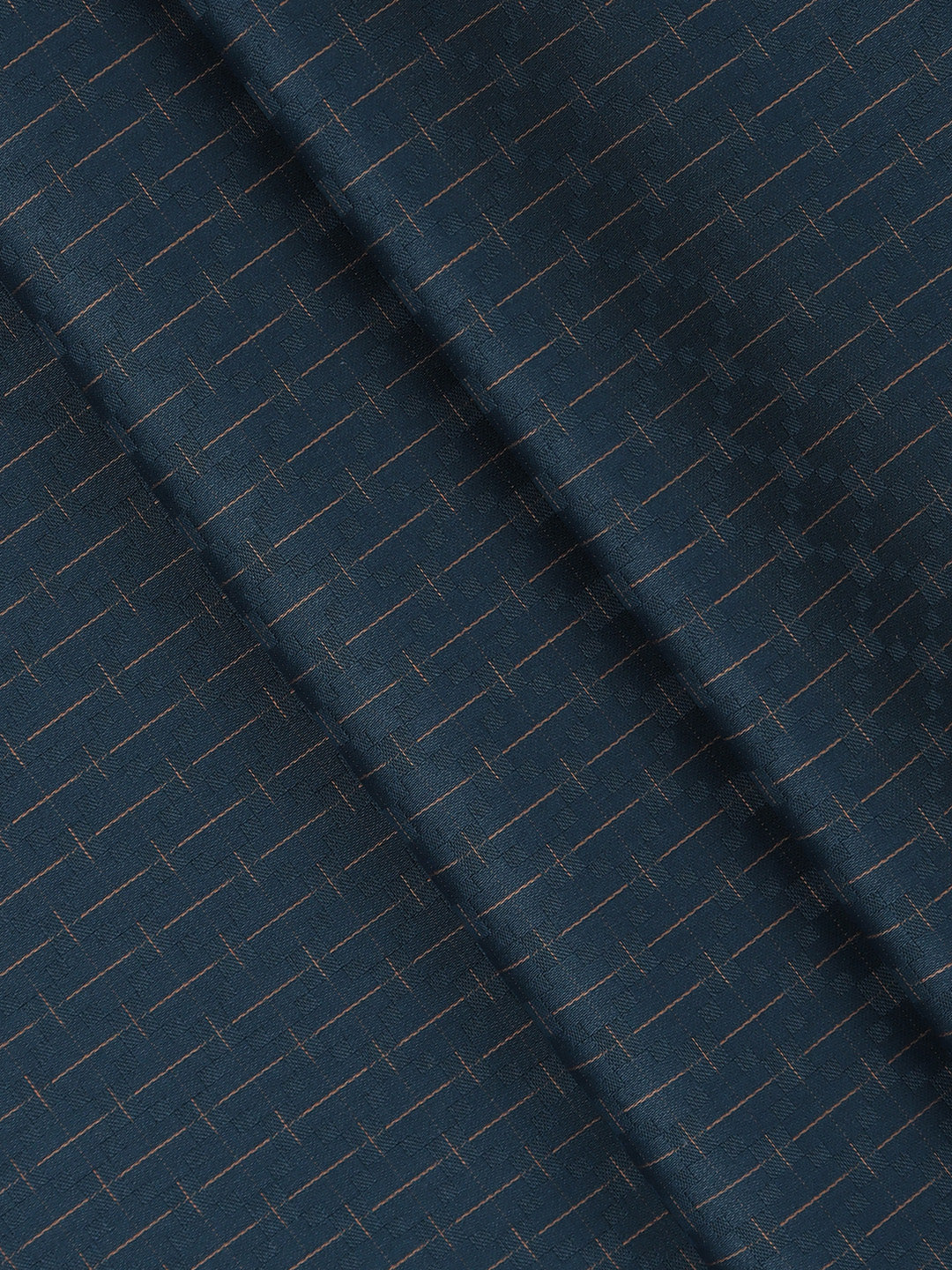 Men 100% Giza Cotton Self Design Blue Shirt Fabric Casino Grand