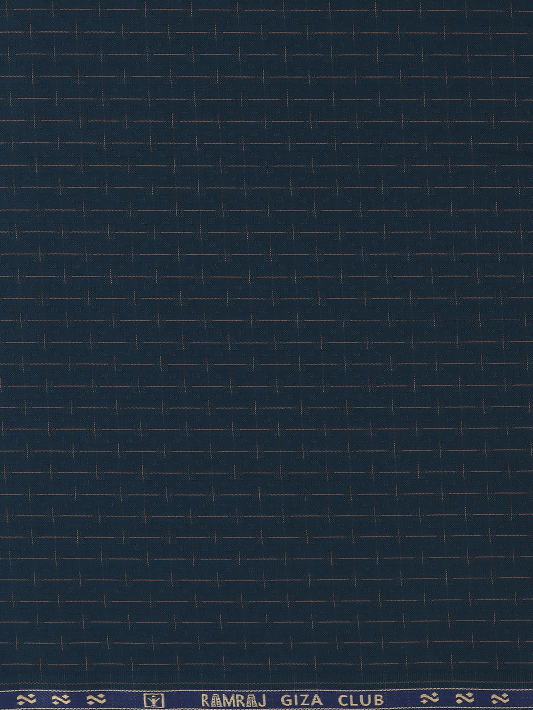 Men 100% Giza Cotton Self Design Blue Shirt Fabric Casino Grand