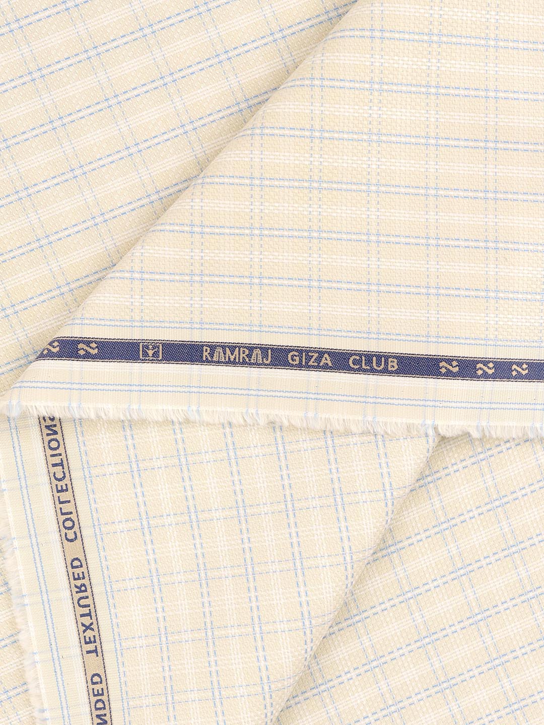 100% Giza Cotton Self Design Sandal Shirt Fabric Casino Grand