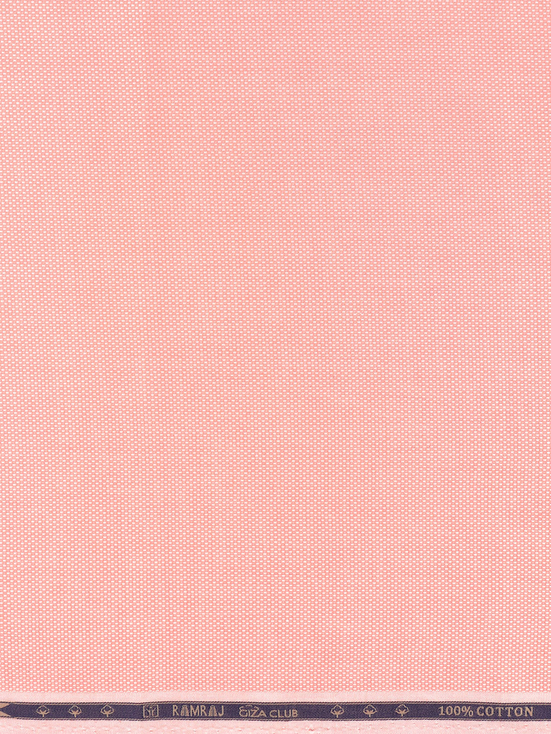 100% Cotton Peach Self Design Shirting Fabrics Grand Iconic