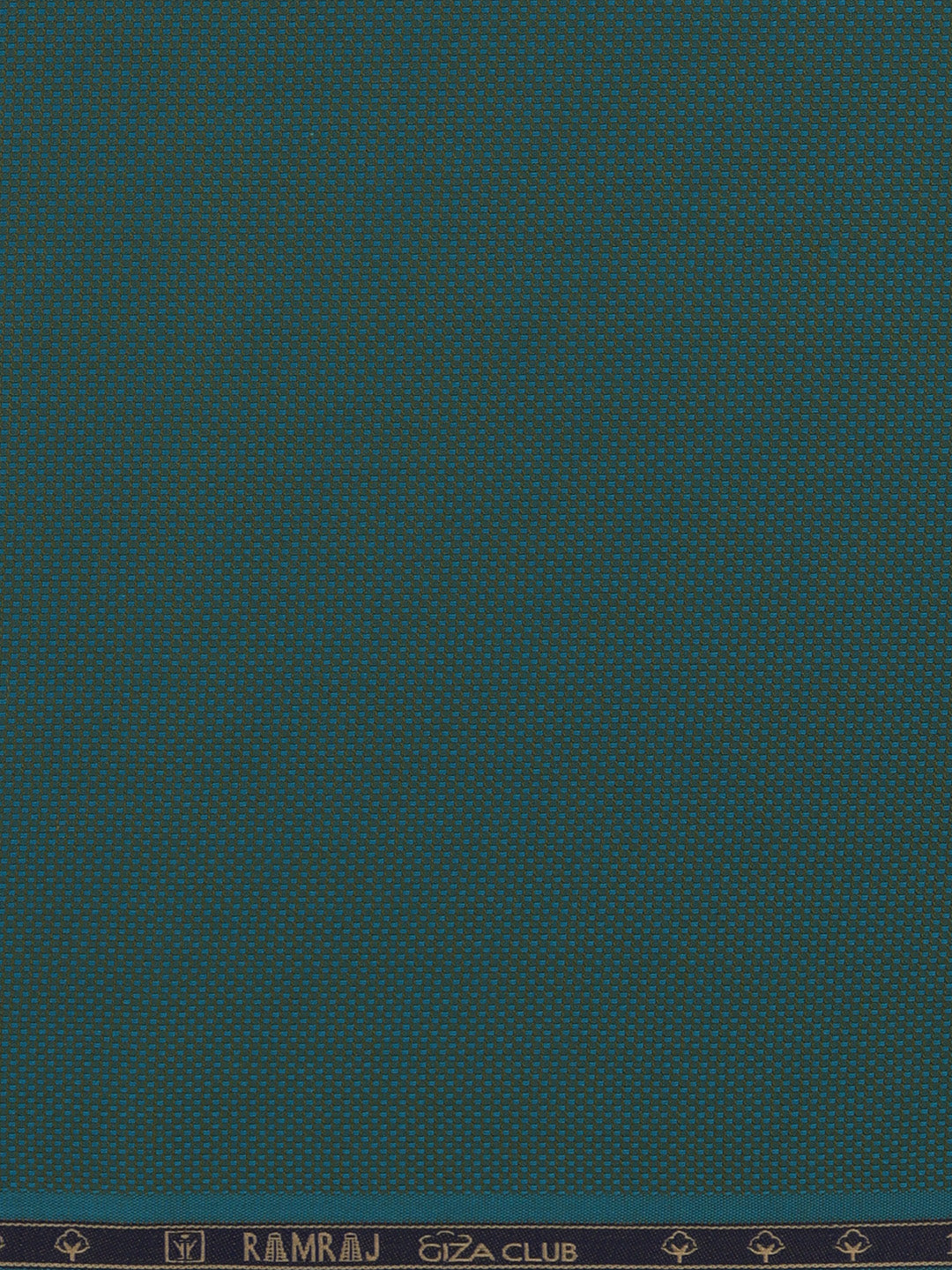 100% Cotton Teal Blue Shirting Fabrics Grand Iconic
