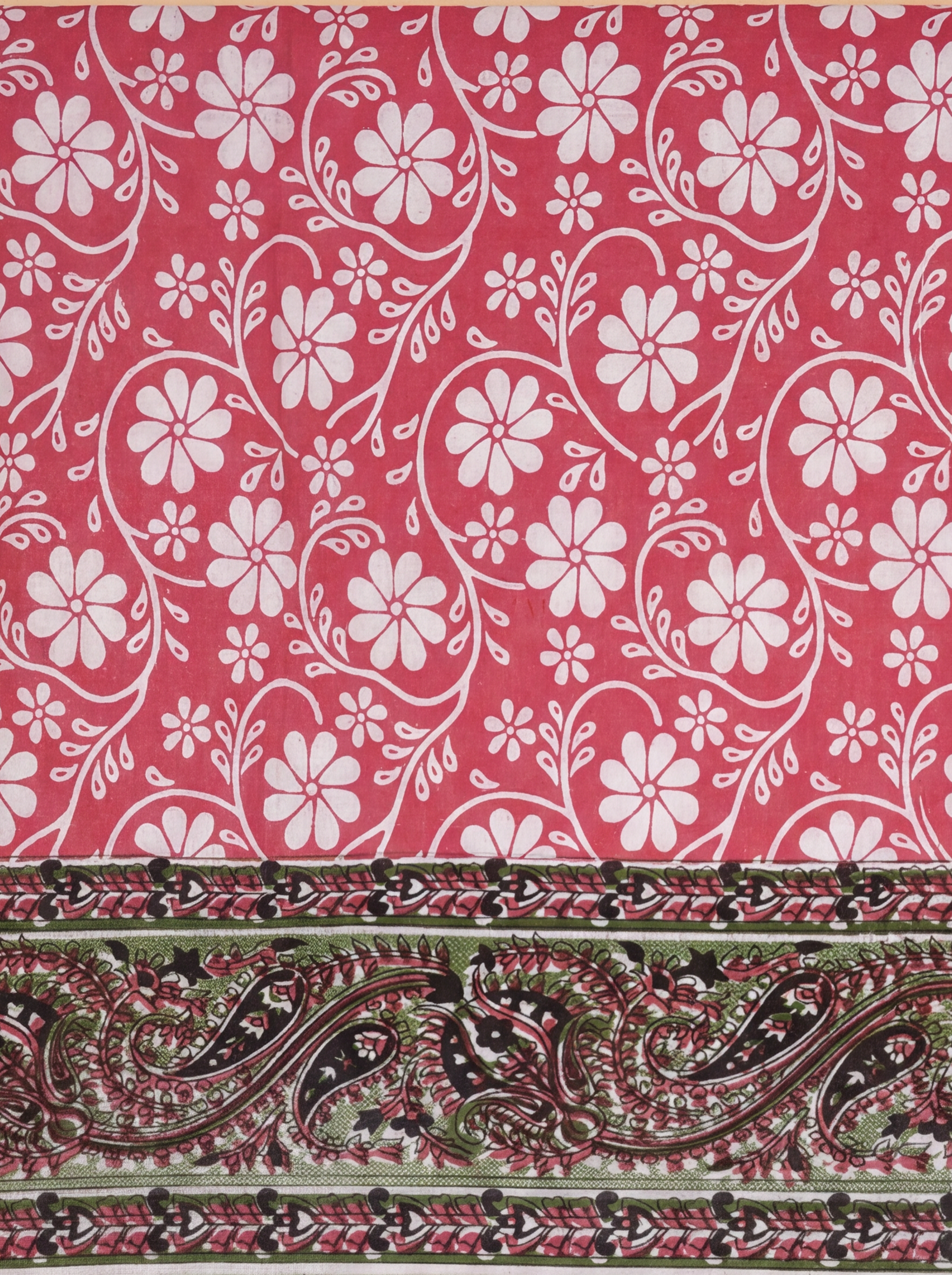 Women Pure Cotton Red Floral Printed Saree PCS280