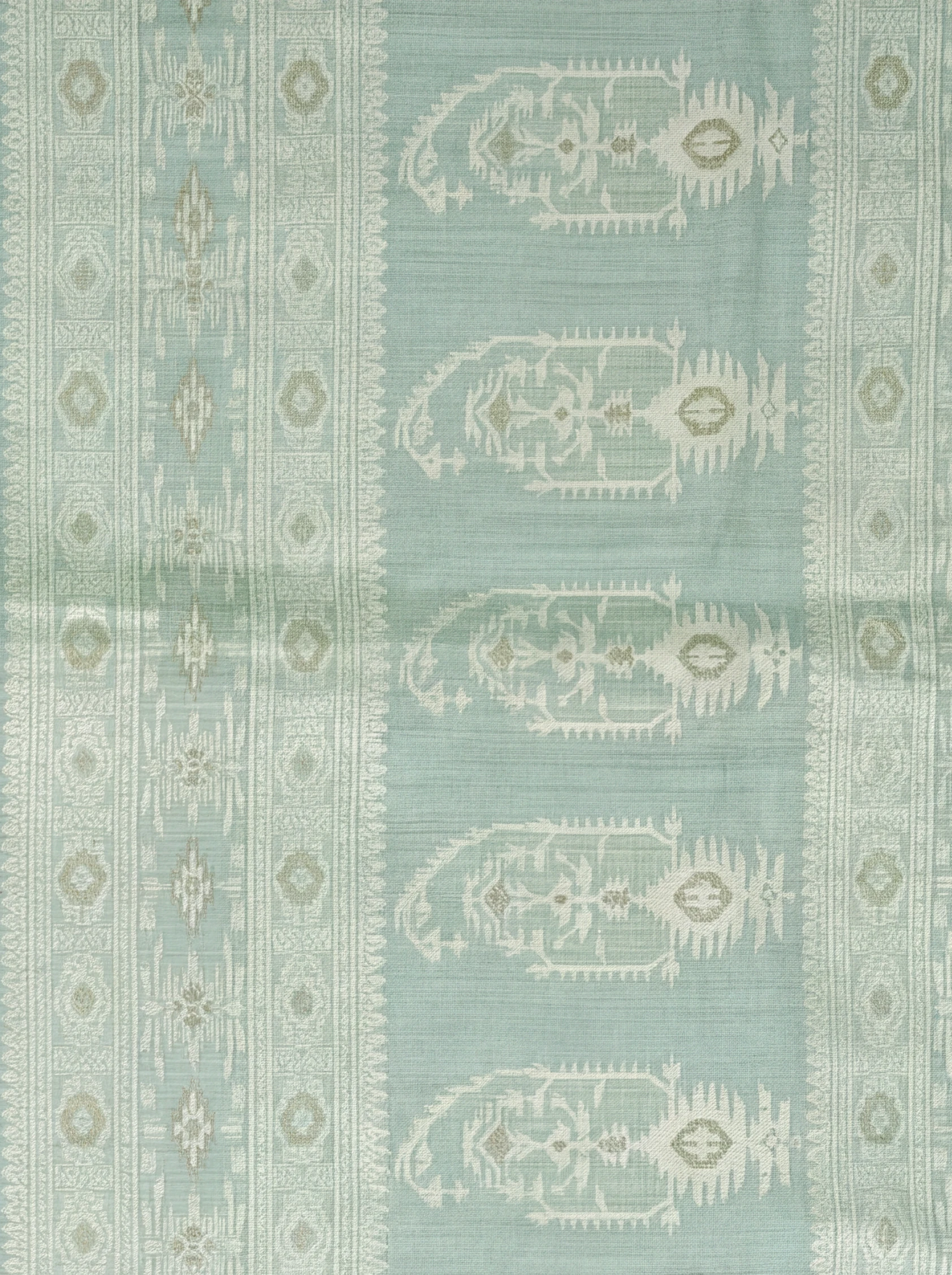 Women Mint Green Spun Poly Saree SP04