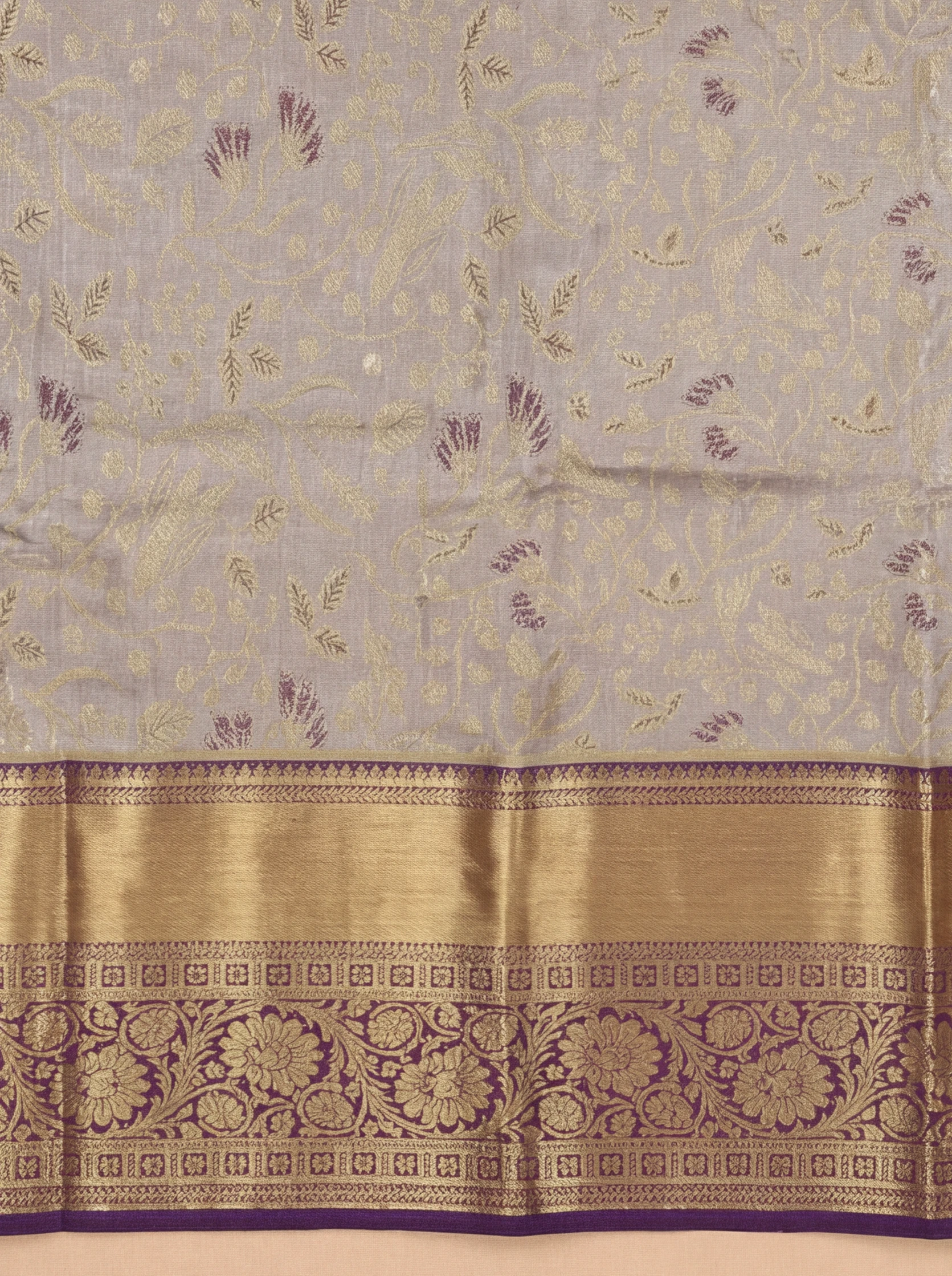 Women Art Silk Grey Saree ASS141