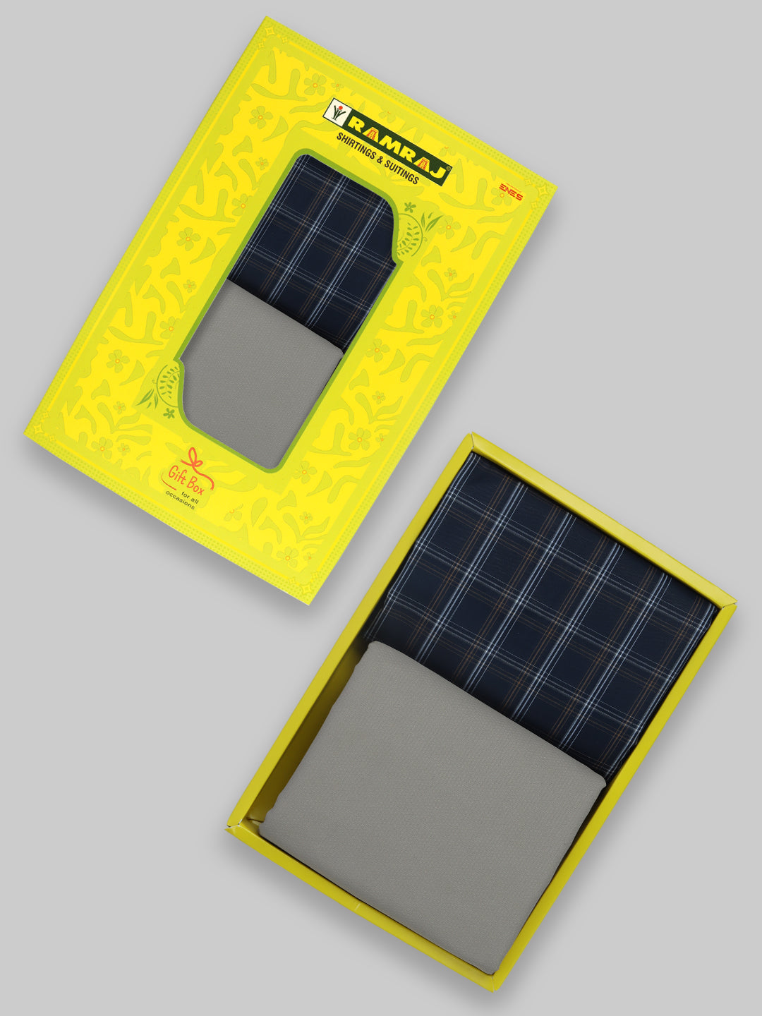 Cotton Blend Checked Shirting & Suiting Gift Box SS237