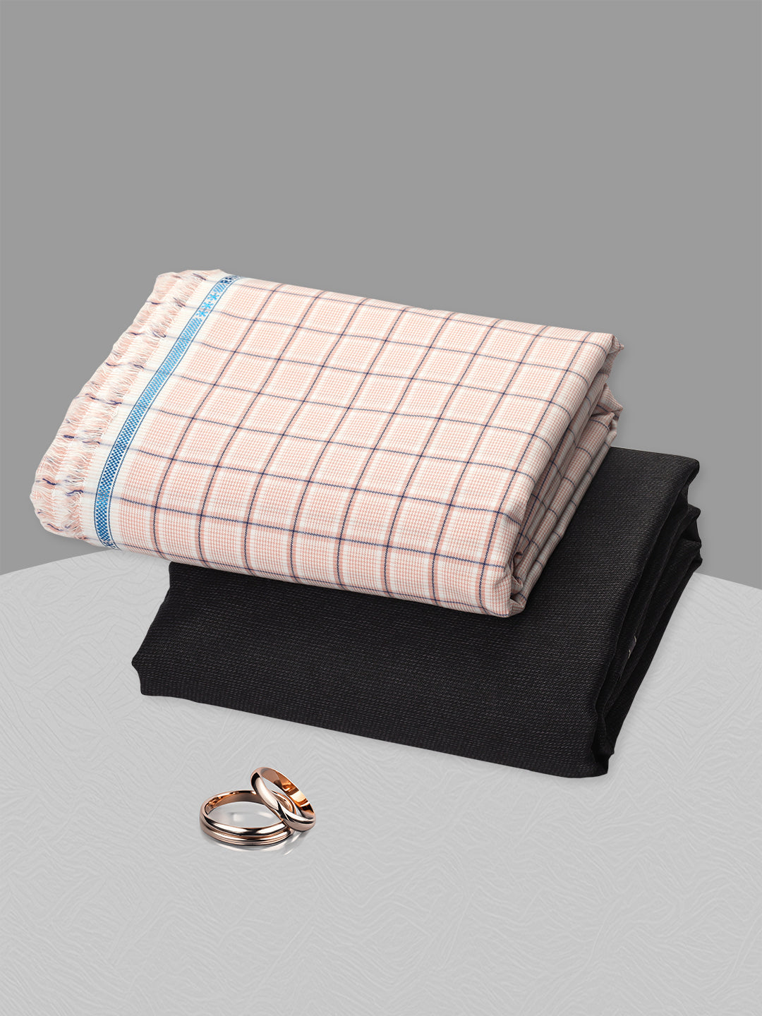 Cotton Blend Checked Shirting & Suiting Gift Box SS238