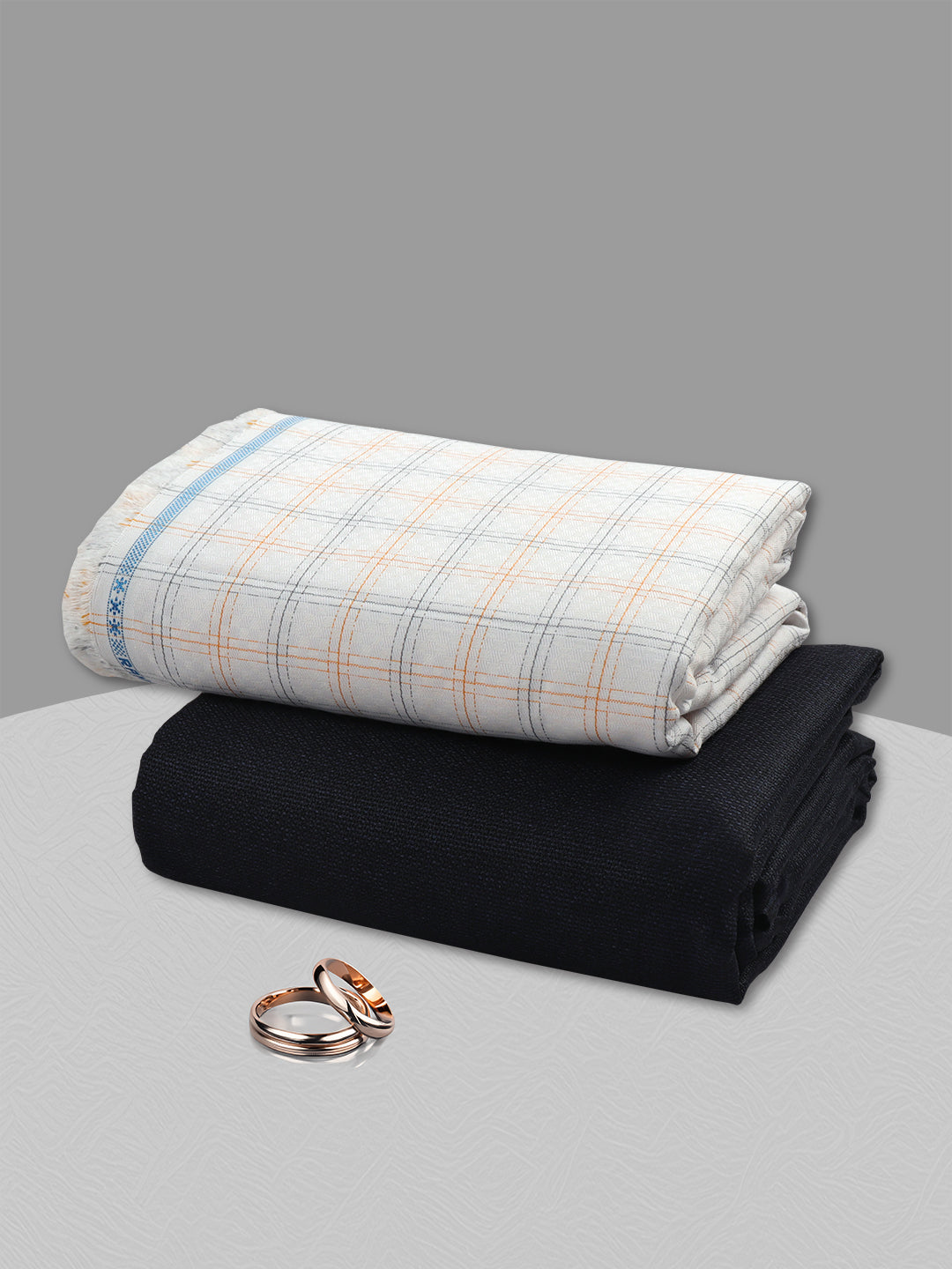 Cotton Blend Checked Shirting & Suiting Gift Box SS239