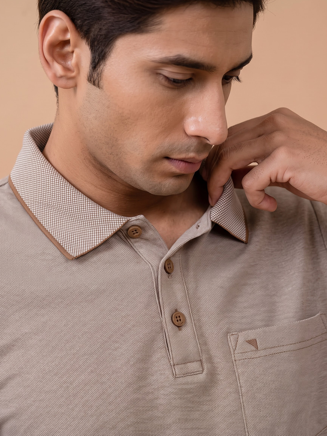 Cotton Rich Pique Polo T-Shirt Russian Olive