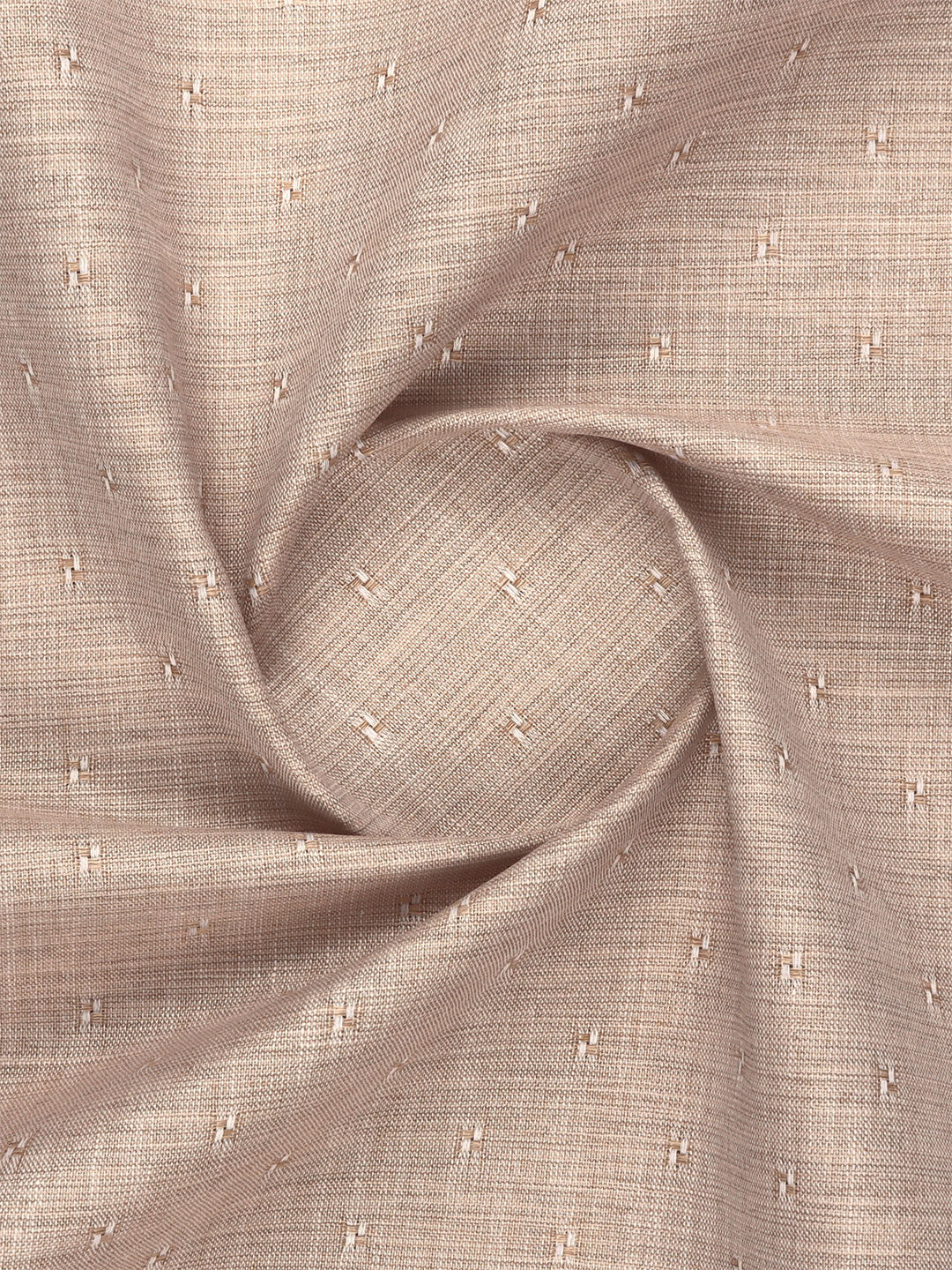 Men Cotton Rich Self Design Shirt Fabric Light Brown Galaxy Art