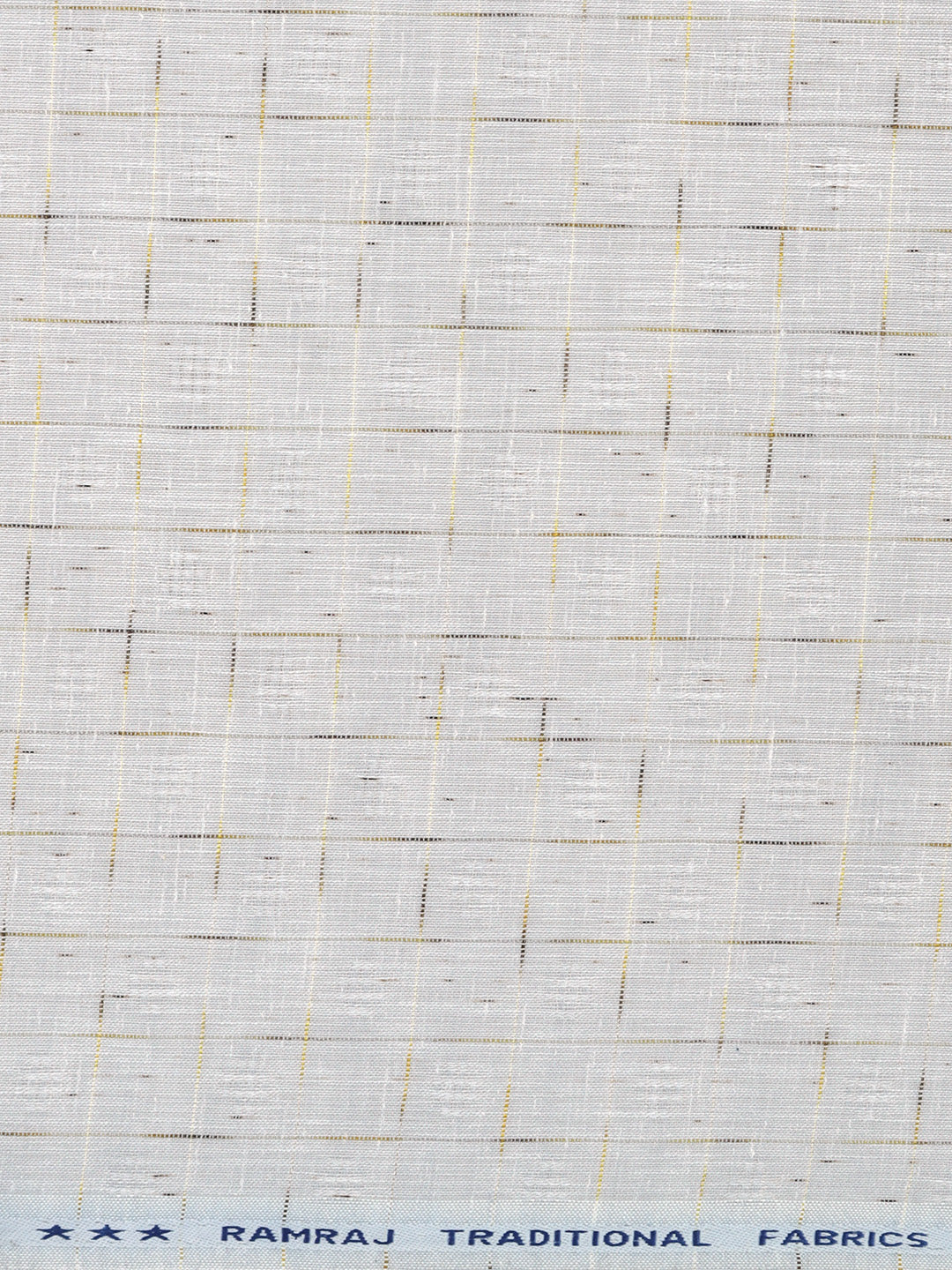 Cotton Rich Grey Self Design Shirt Fabric Infinity
