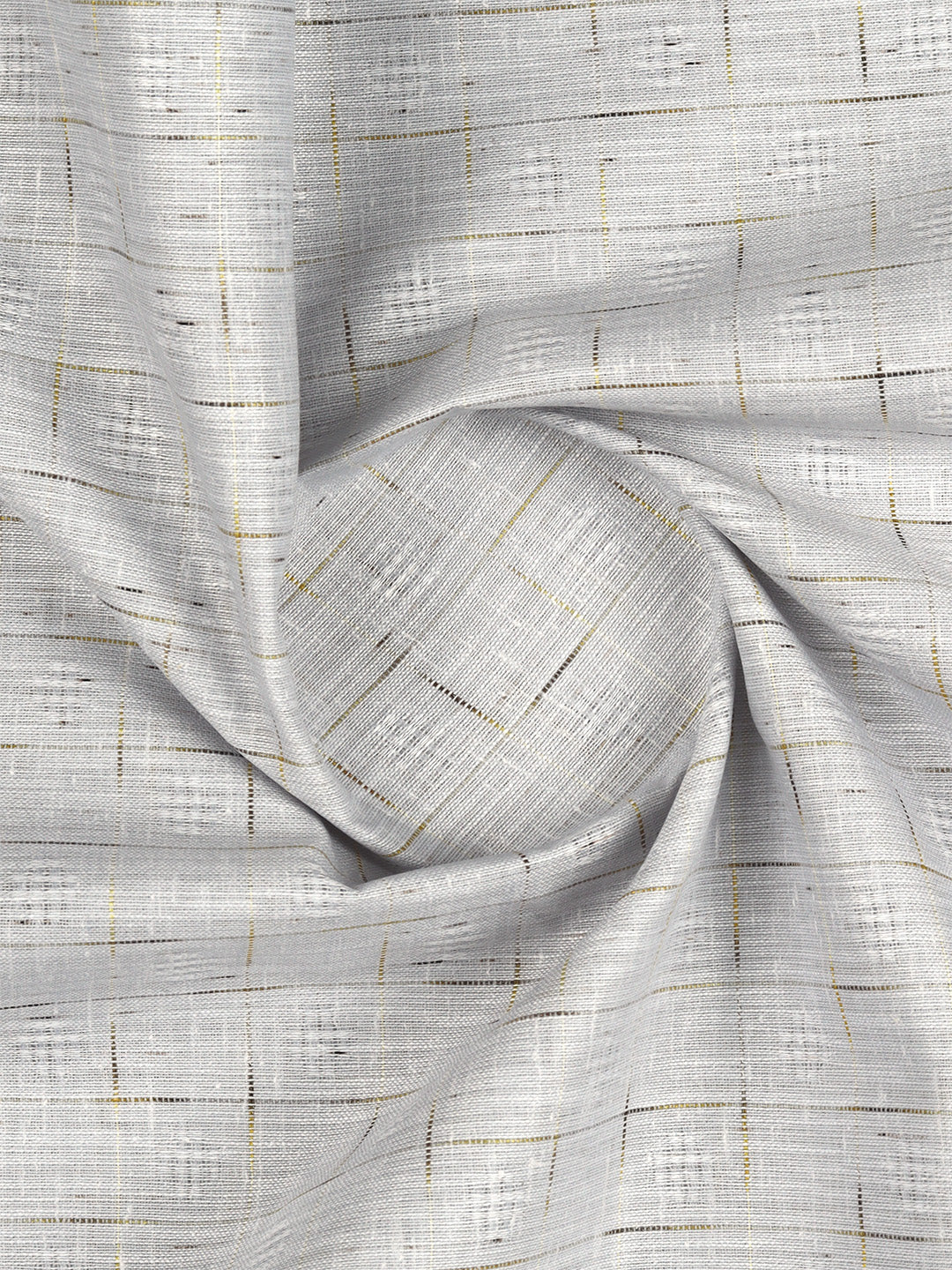 Cotton Rich Grey Self Design Shirt Fabric Infinity