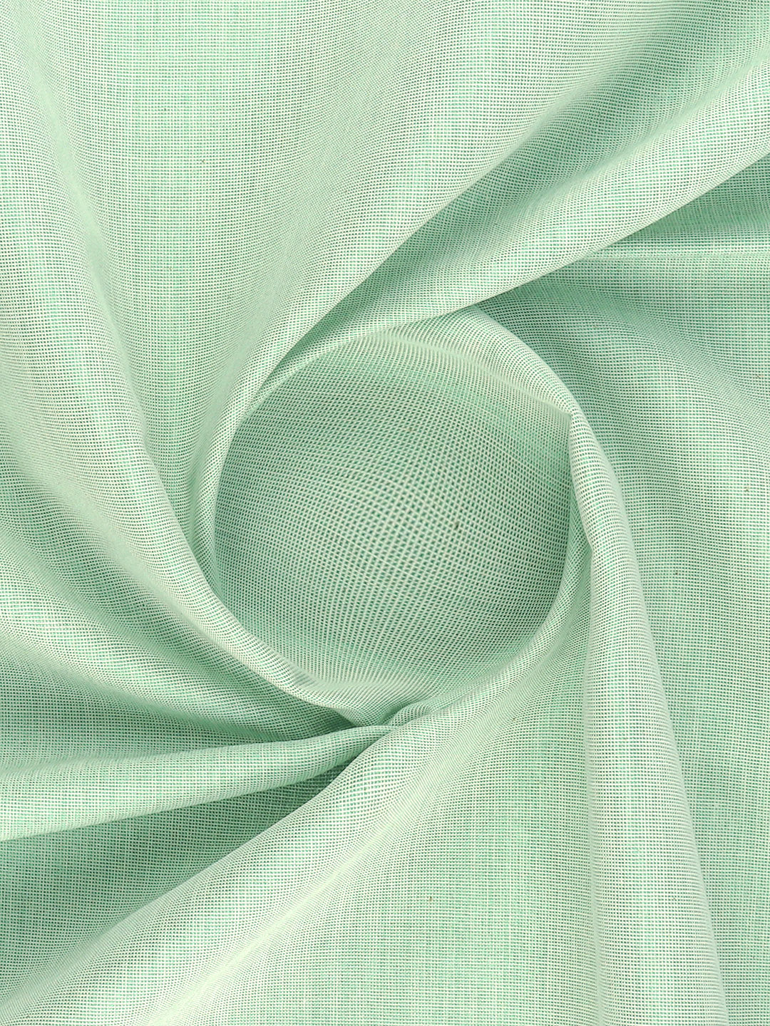 Tissue Green Plain Shirt Fabric Sankalpam