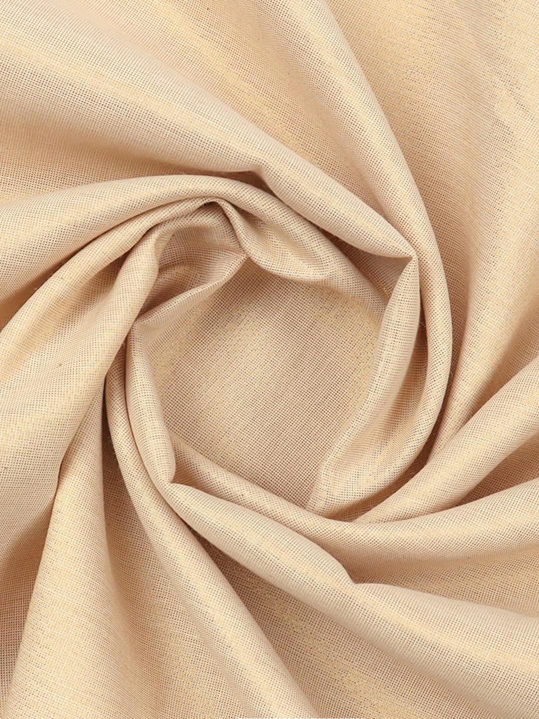 Men Tissue Kurtha Fabric Gold