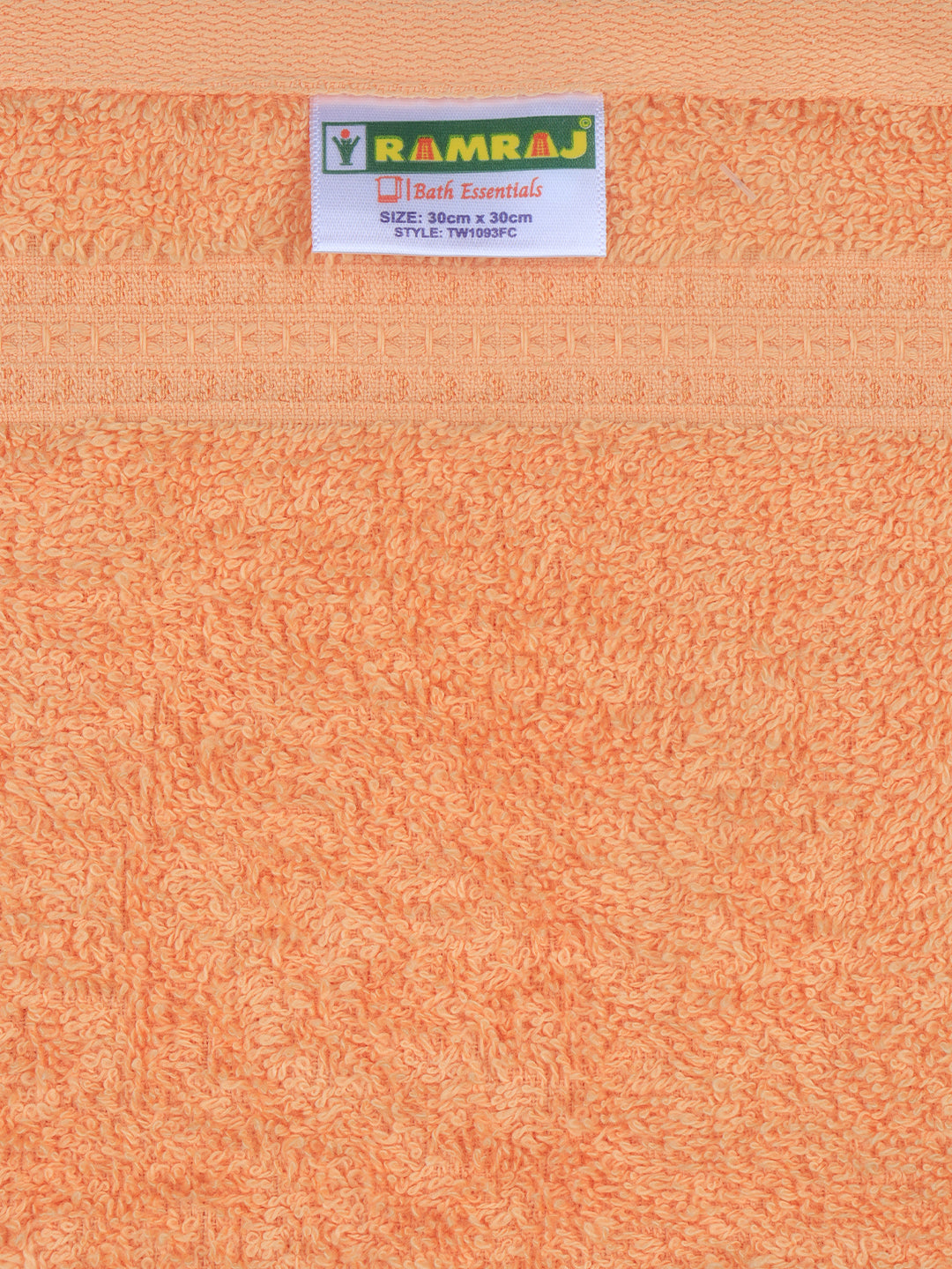 Cotton Bamboo Face Towel Orange (Pack of 4)