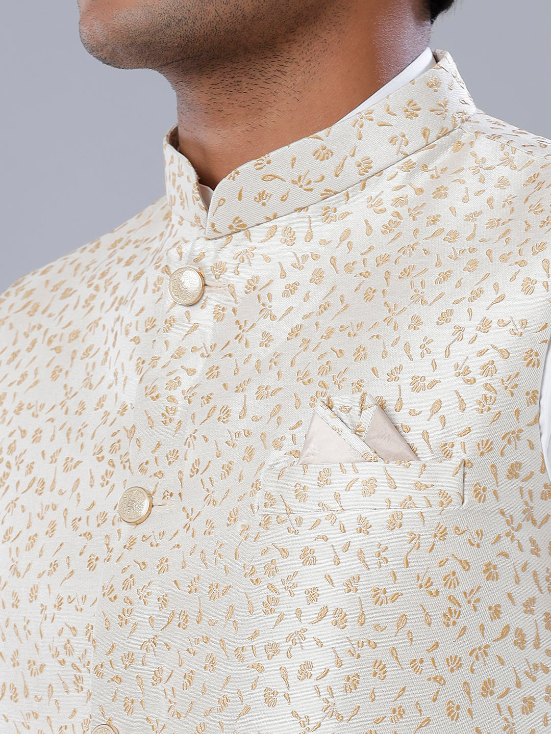 Men Printed Ethnic Jacket Sandal JD2