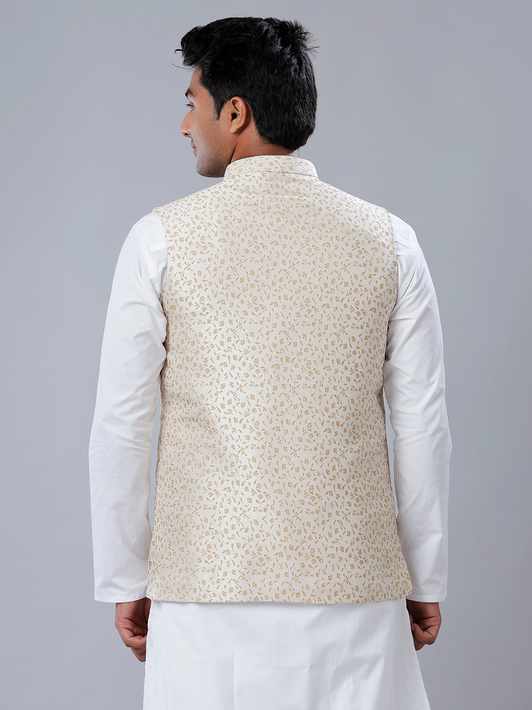 Mens Printed Ethnic Jacket Sandal JD2-Back view