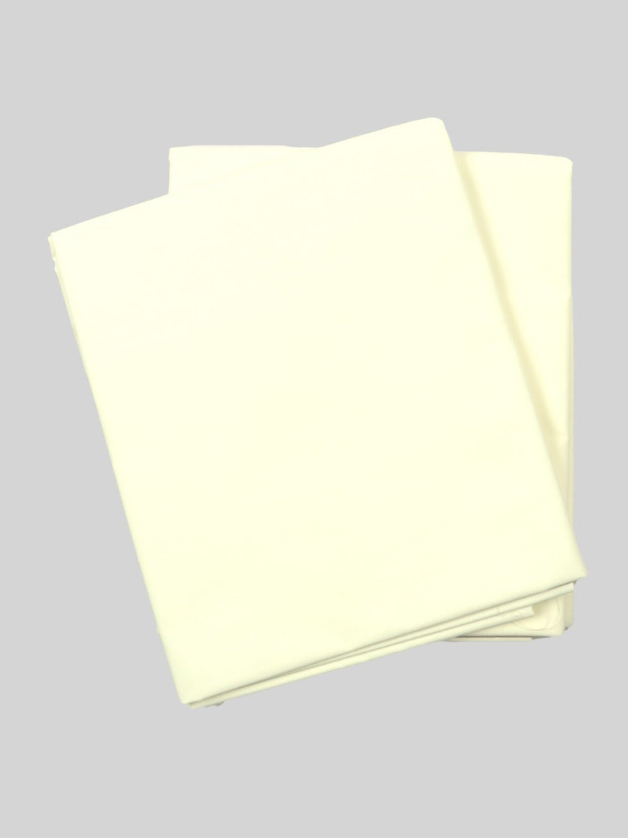 Wrinkle Free Solid Cream Shirting and Suiting Fabric Varudu
