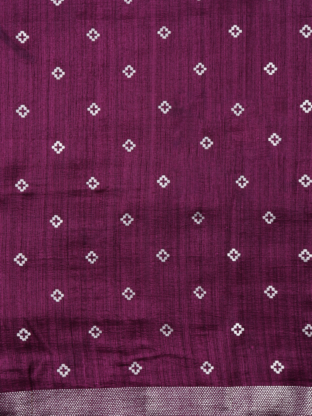 Women Art Silk Printed Purple Saree AS07-Border view