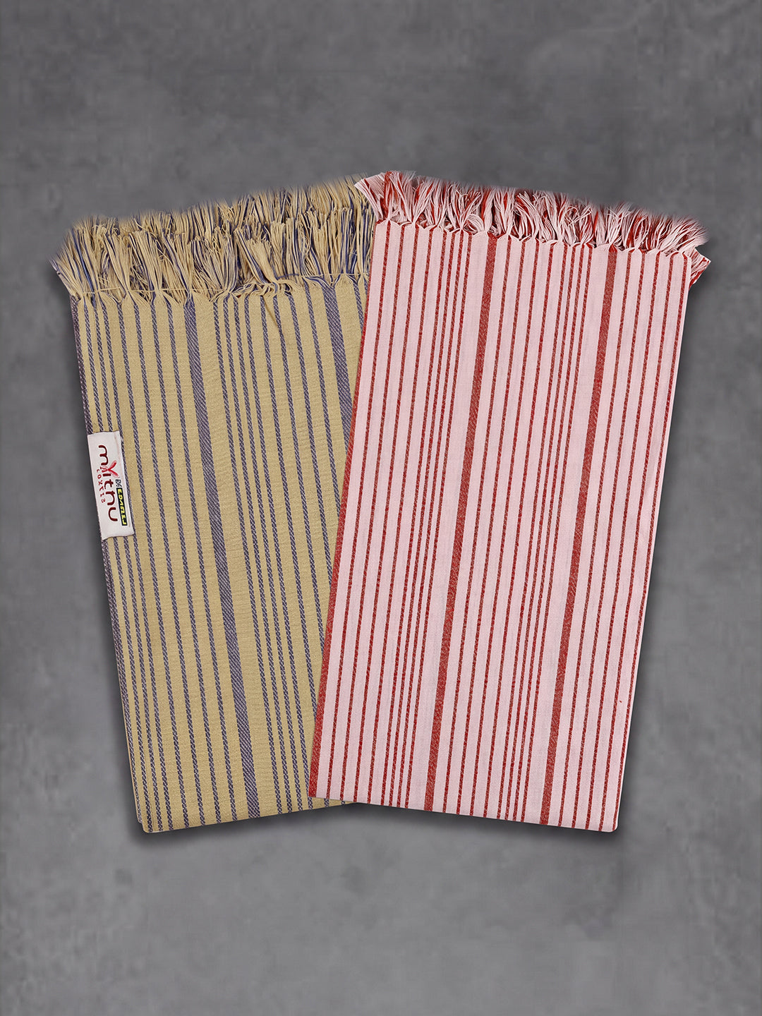 Cotton Stripe Bath Towel Pack of 2 (1057)