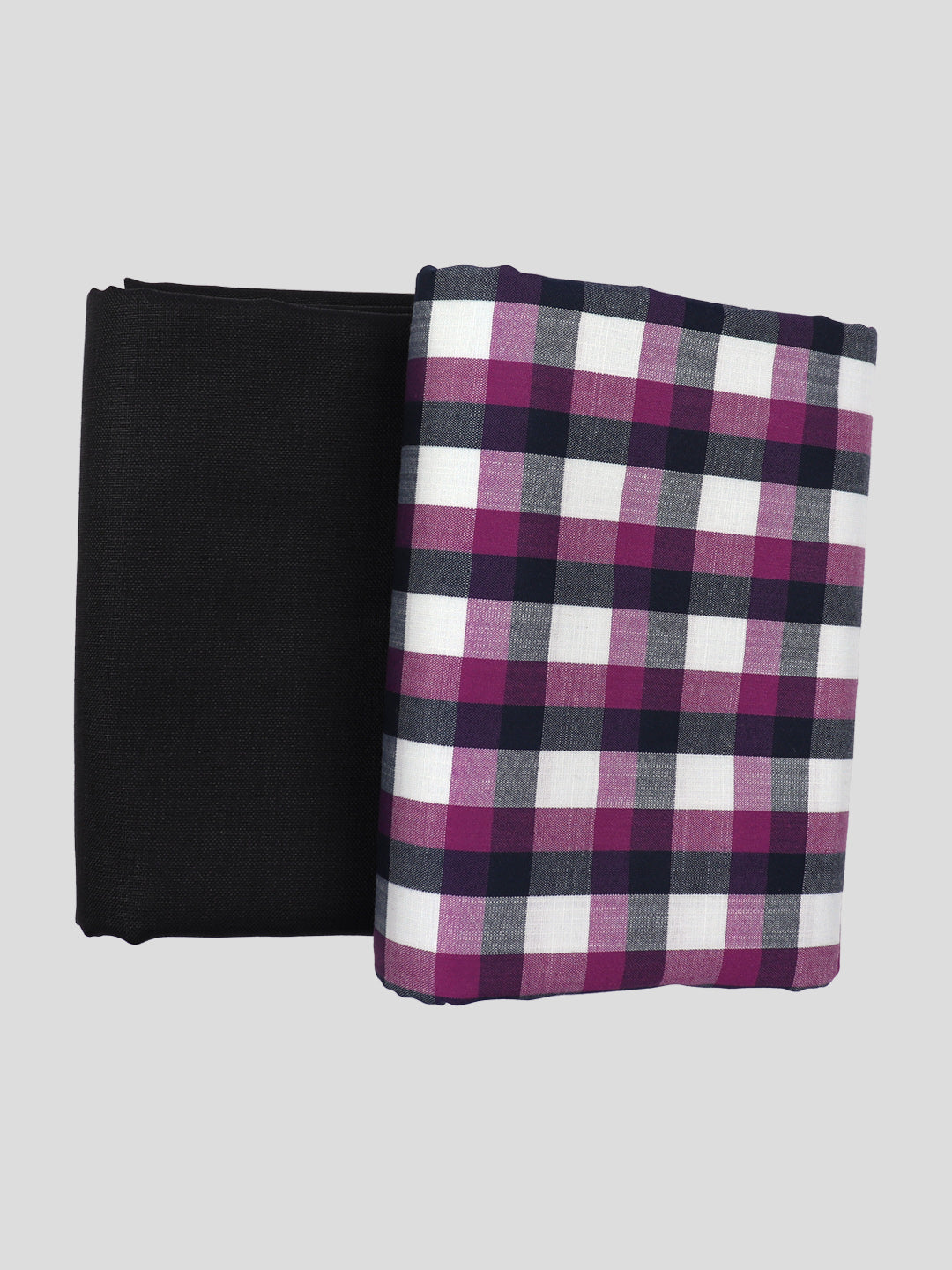 Cotton Checked Shirting & Suiting Gift Box Combo SS125