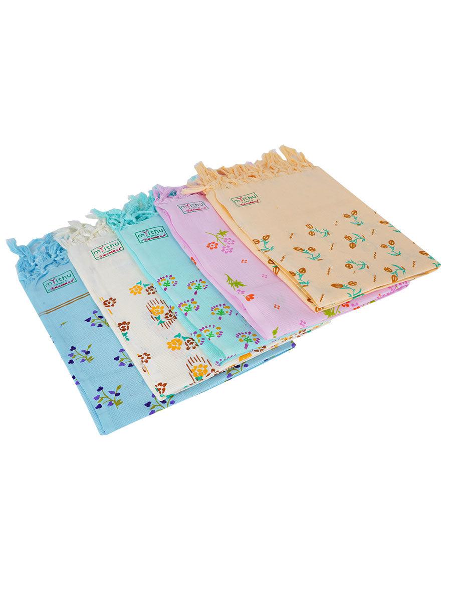 Cool Touch Napkin Print Colour (4 PCs Pack) -  Ramraj CottonCool Touch Napkin Print Colour (4 PCs Pack)-Mix colours