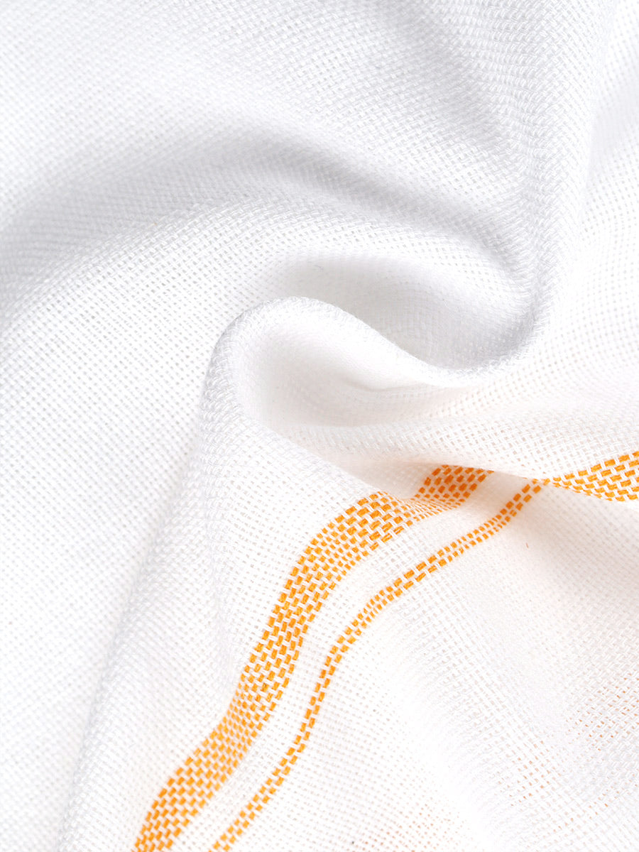 Cotton White Bath Towel NO4091 (2 PCs Pack)-Close view