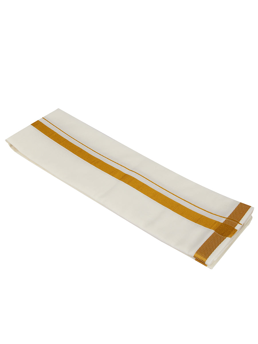 Tejas Cream 1/2" Border Towel-Towel view