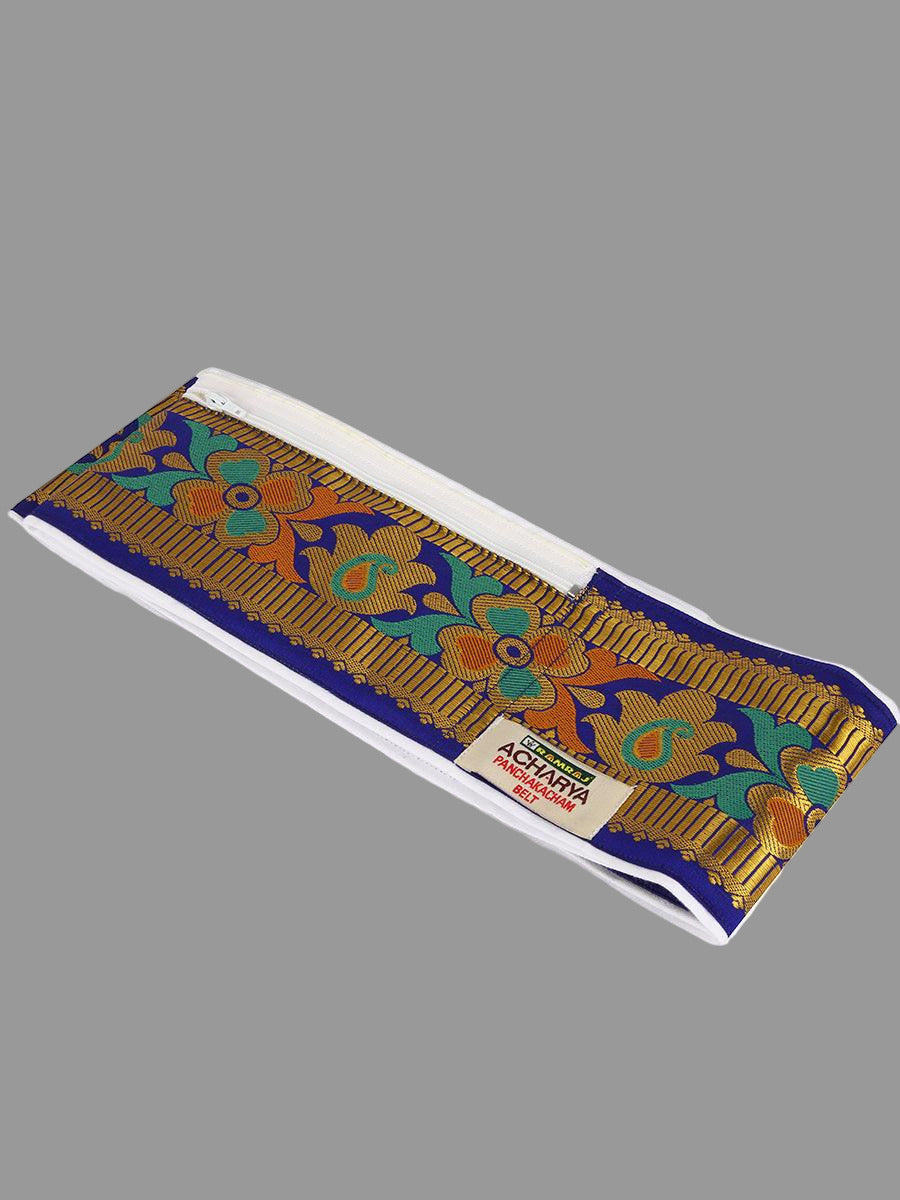 Acharya Belt With Pouch Fancy -  Ramraj CottonAcharya Belt With Pouch Fancy -Dark Blue