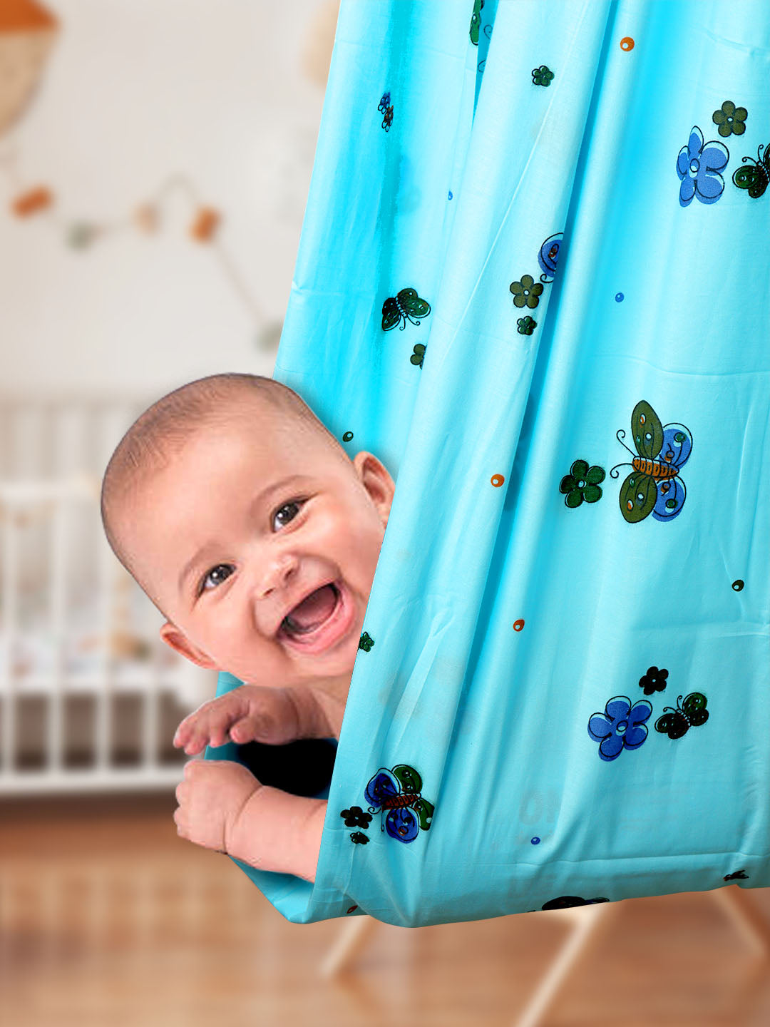 Premium Soft Cotton Colour Print Stitched Hammock/Cradle-View five