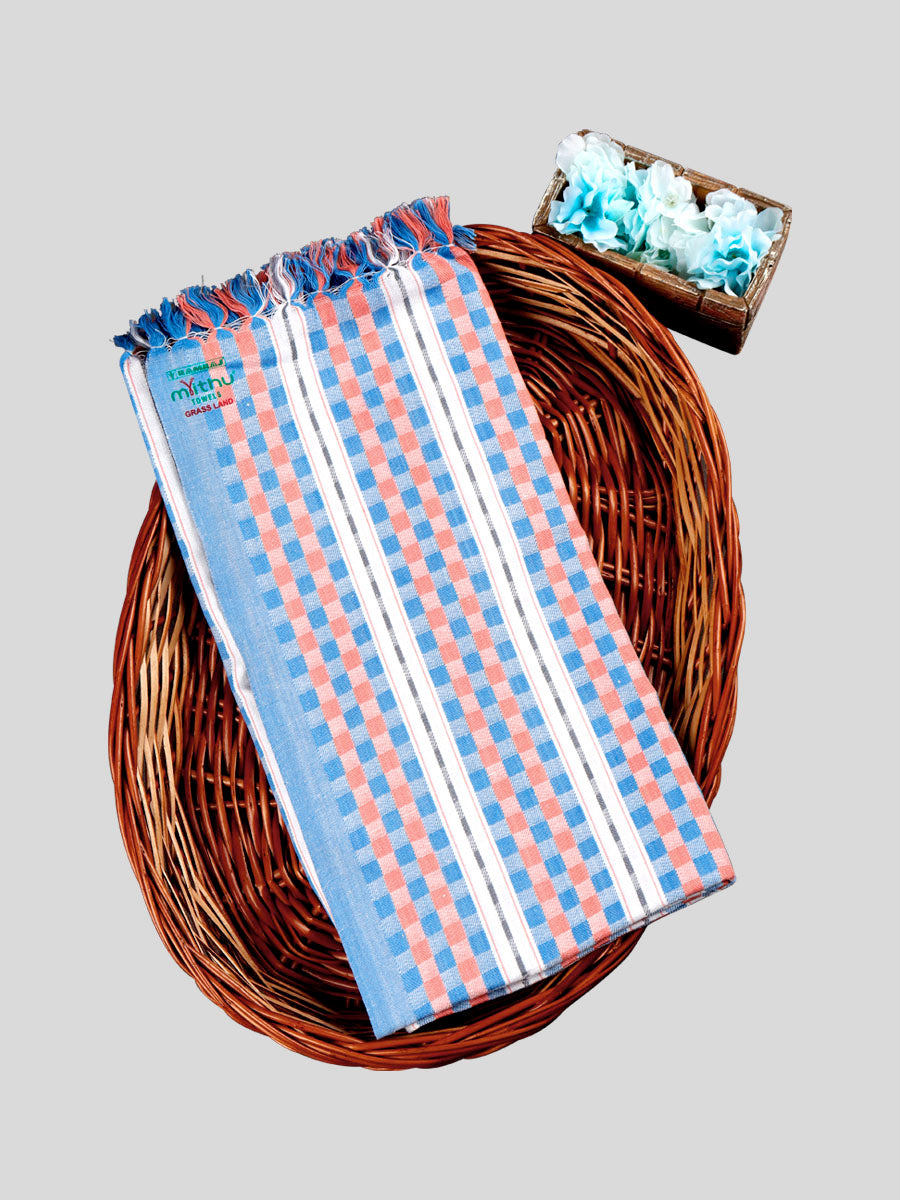 Cotton Colour Bath Towel Grassland 30x60-Navy blue
