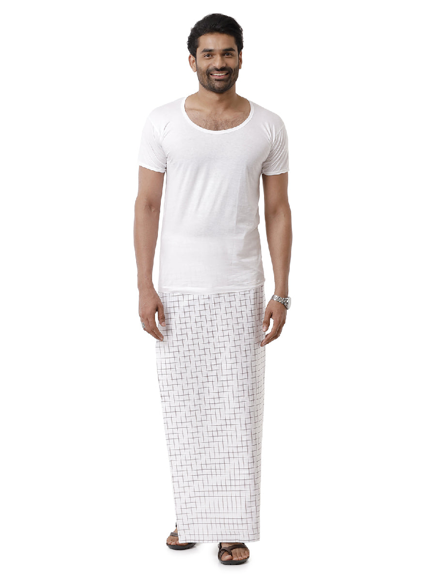 Men Cotton Blend Single Layer Assorted Colour and Printed Design Lungi Rainbow
