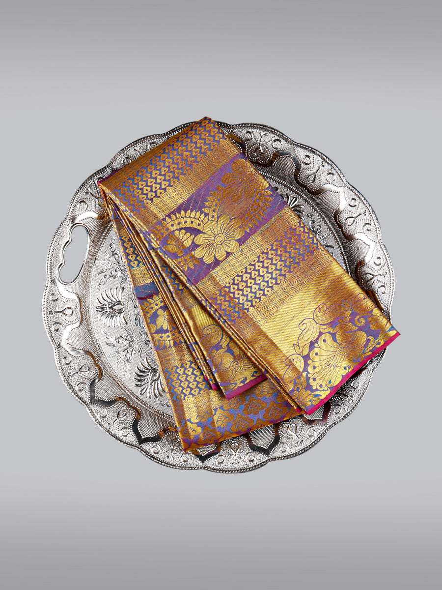 Jari Shawl/Ponnadai 515-Purple