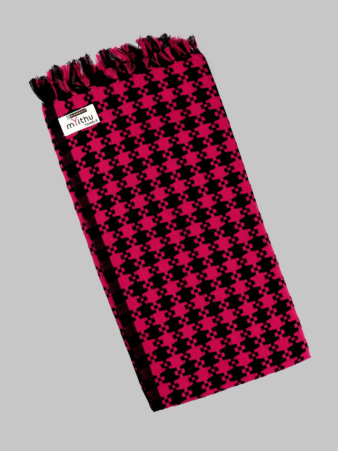 Cotton Colour Bath Towel Marutham-Pink