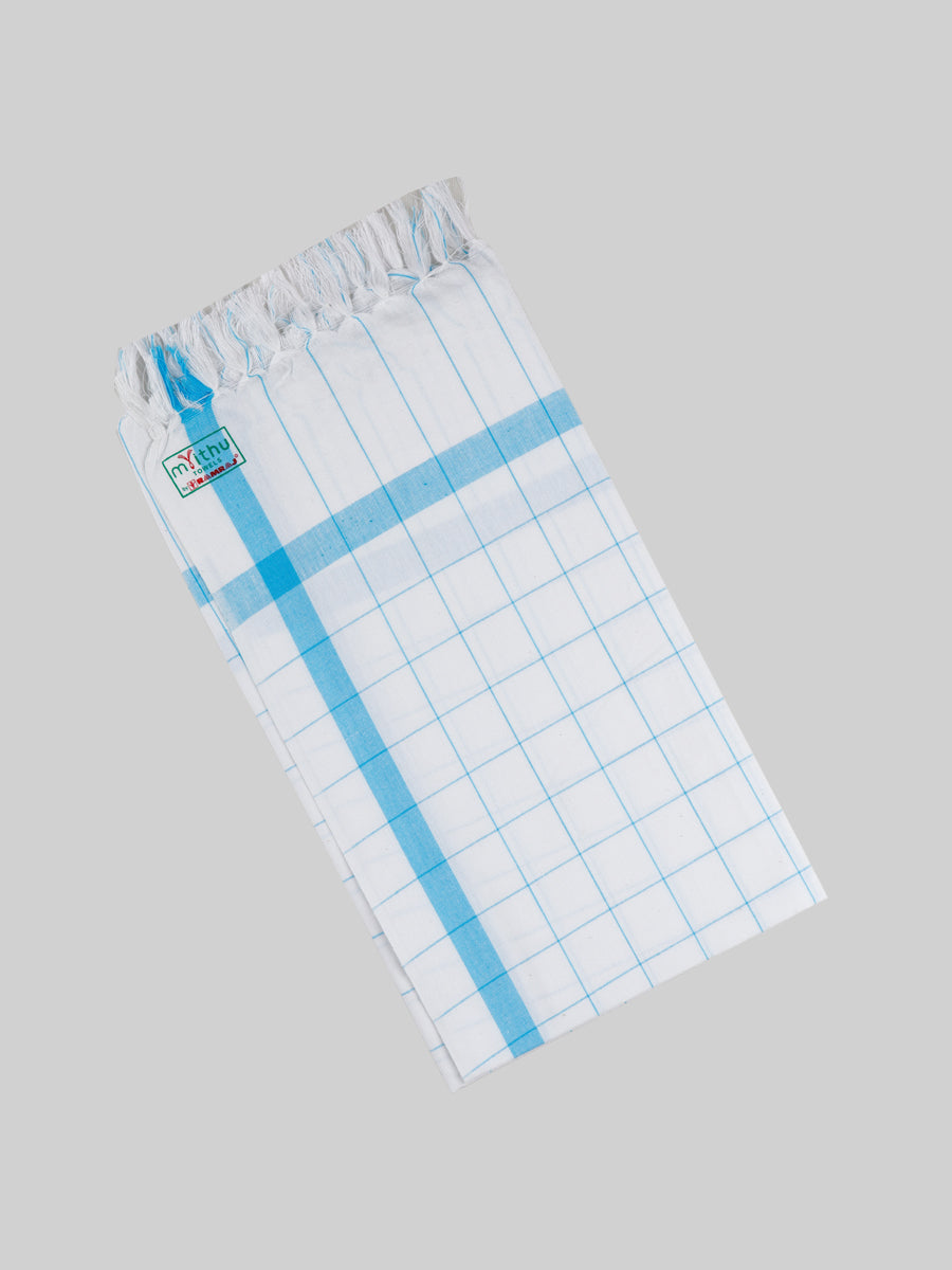 100% Cotton Checked Bath Towel Glory Cube Pack of 2