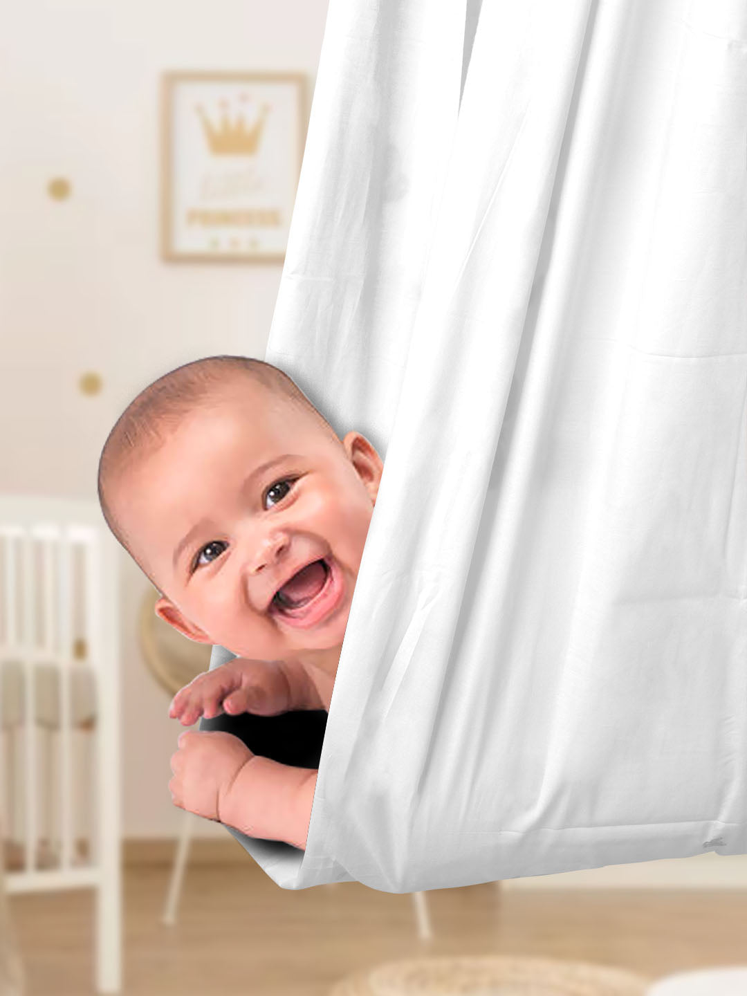 Premium Soft Cotton White Stitched Hammock/Cradle 748-View two