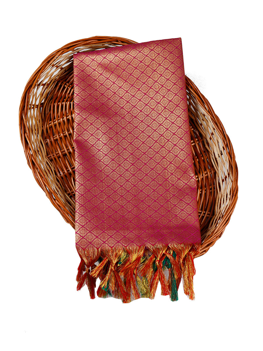 Multi Colour Jari Shawl/Ponnadai 505-View two