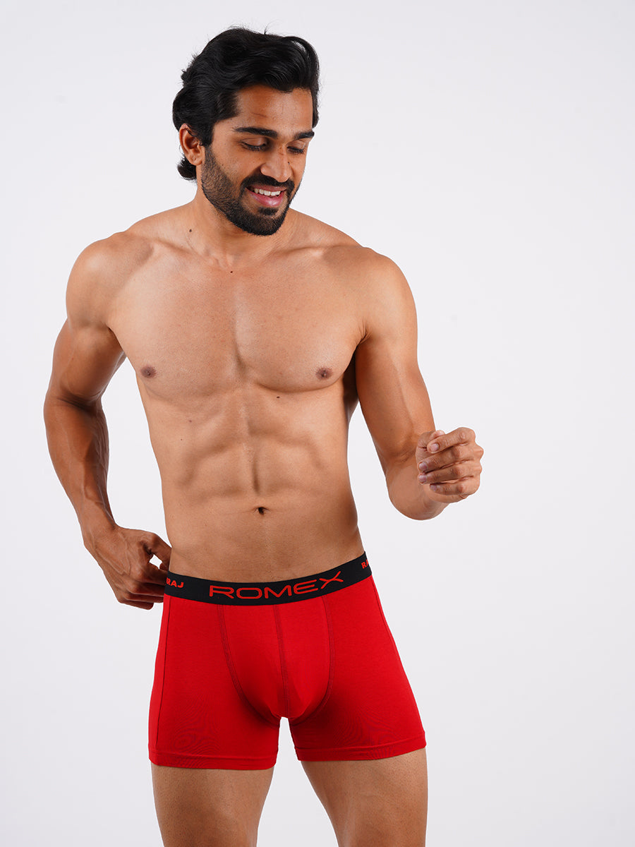 Combed Cotton Trunk Without Pocket Romex (2PCs Pack)-Front view