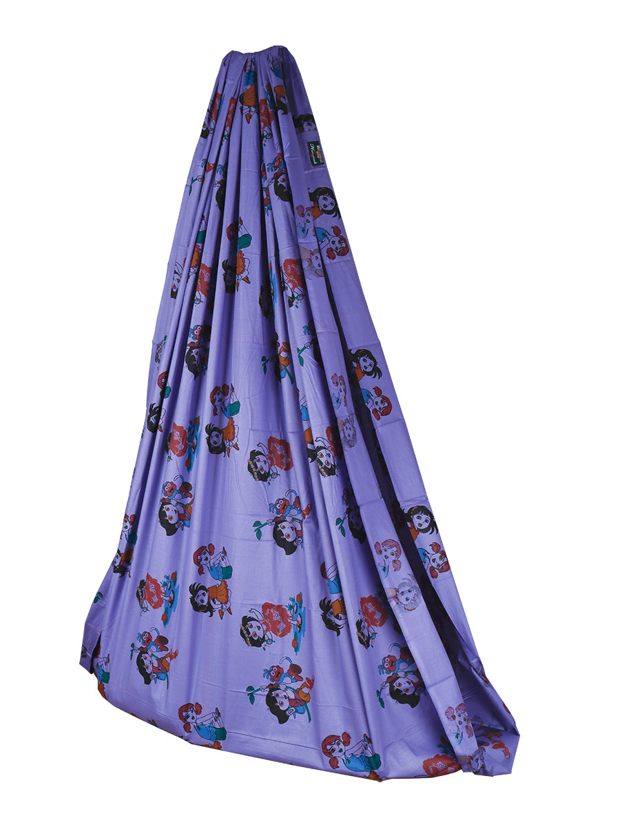 Premium Soft Cotton Colour Print Stitched Hammock/Cradle-View three