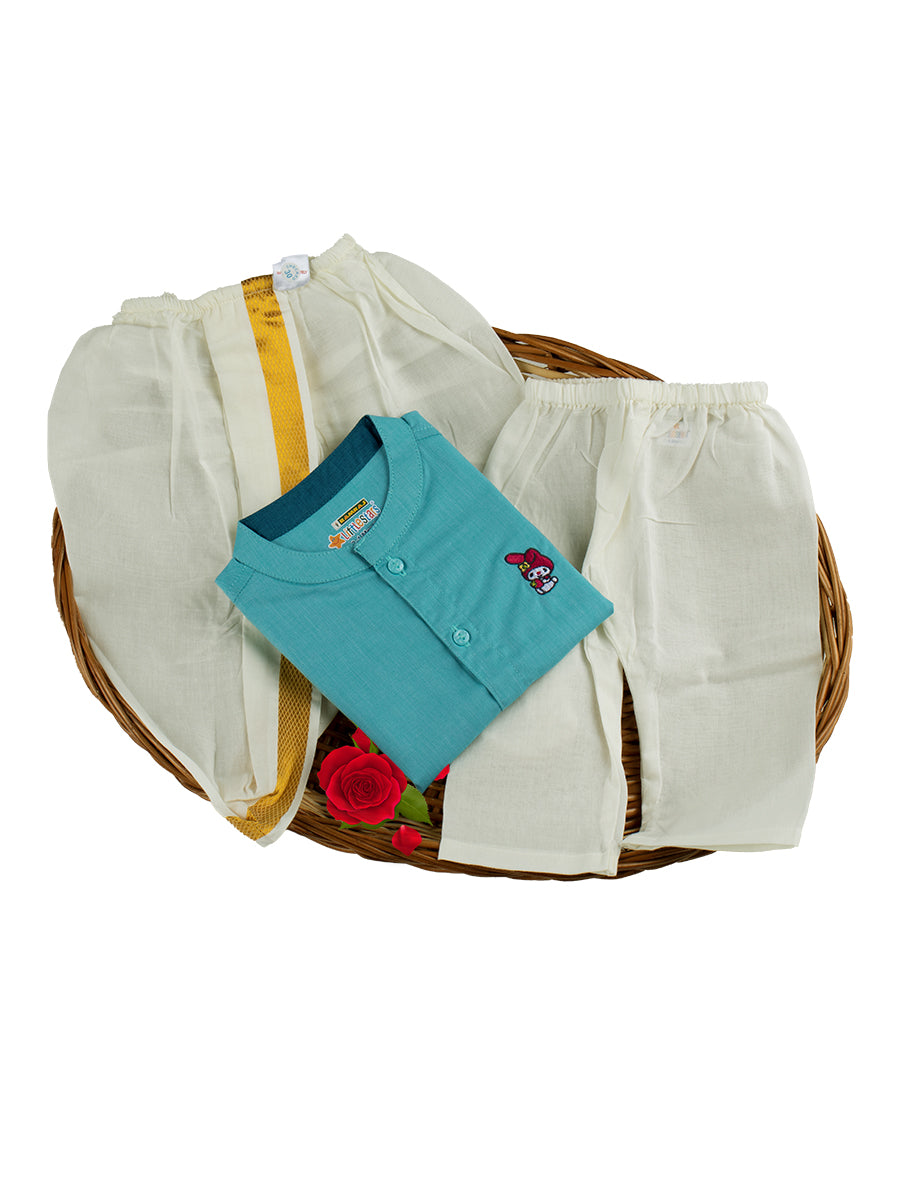 Newborn Baby Traditional Set Blue Full-Full set view
